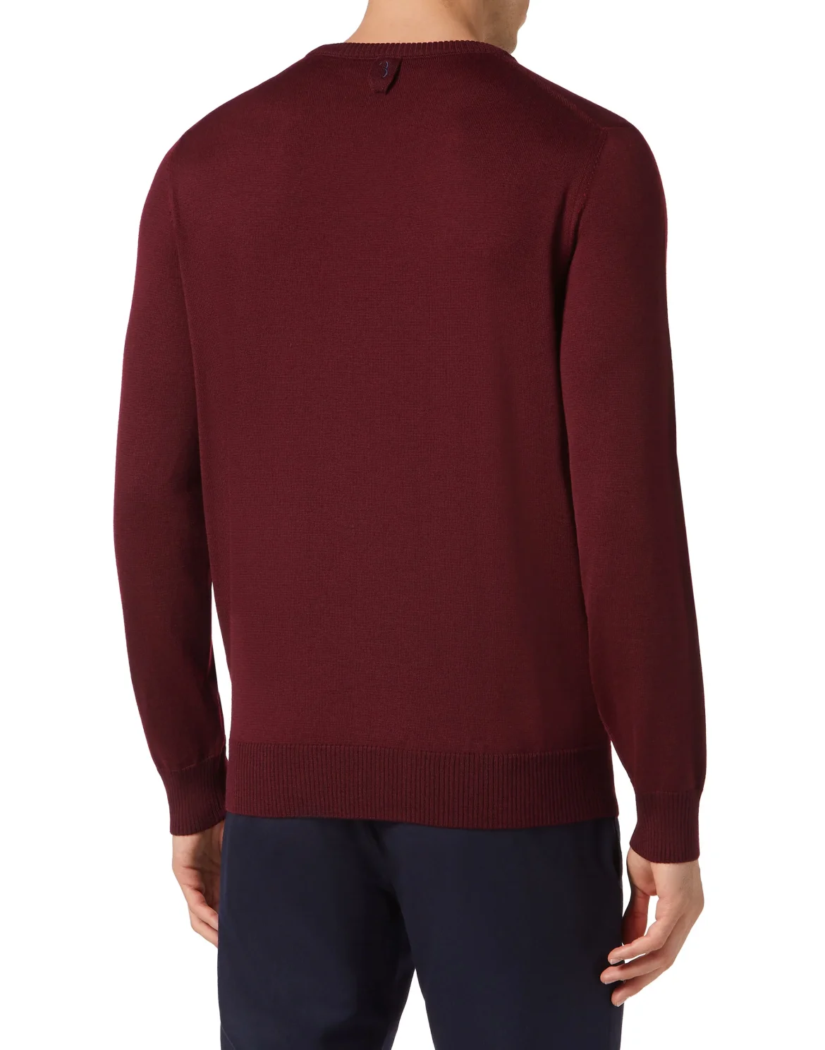 Wool Pullover Round Neck LS, цвет: Красный