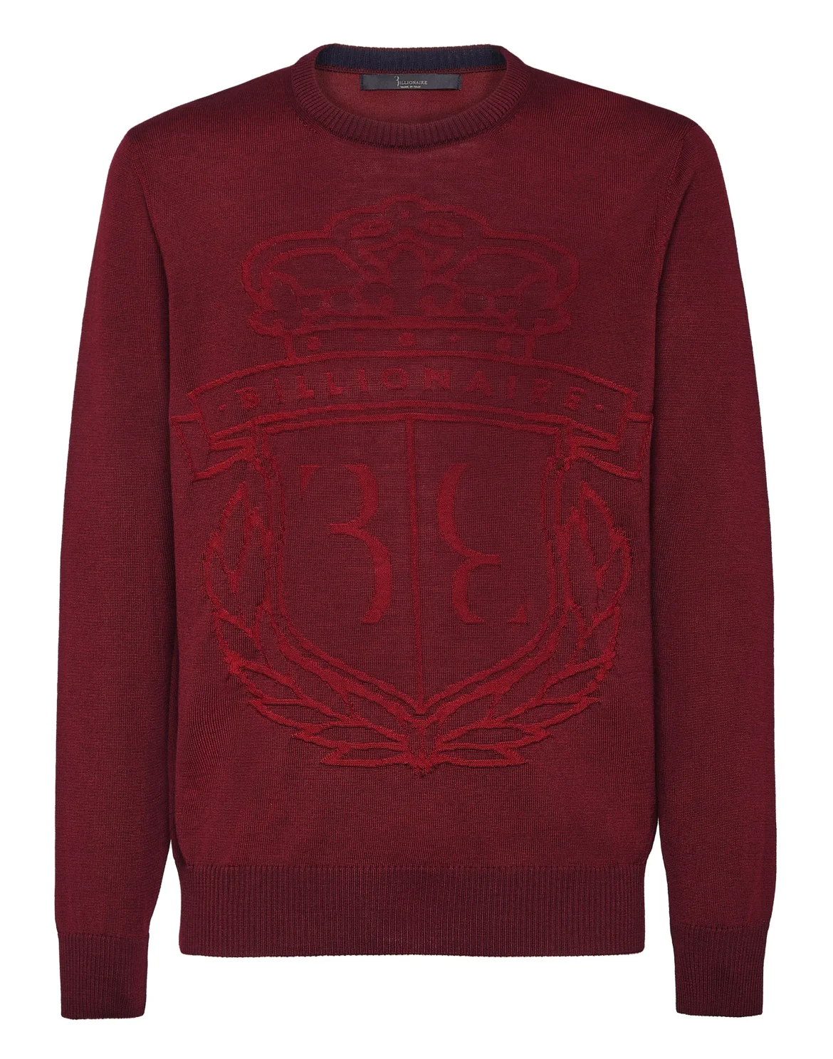 Wool Pullover Round Neck LS, цвет: Красный