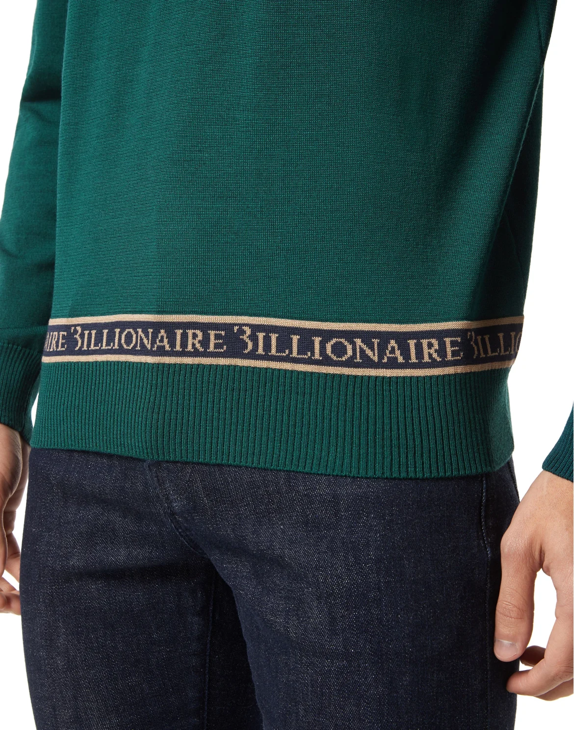 Wool and Silk Pullover Round Neck LS, цвет: Зеленый