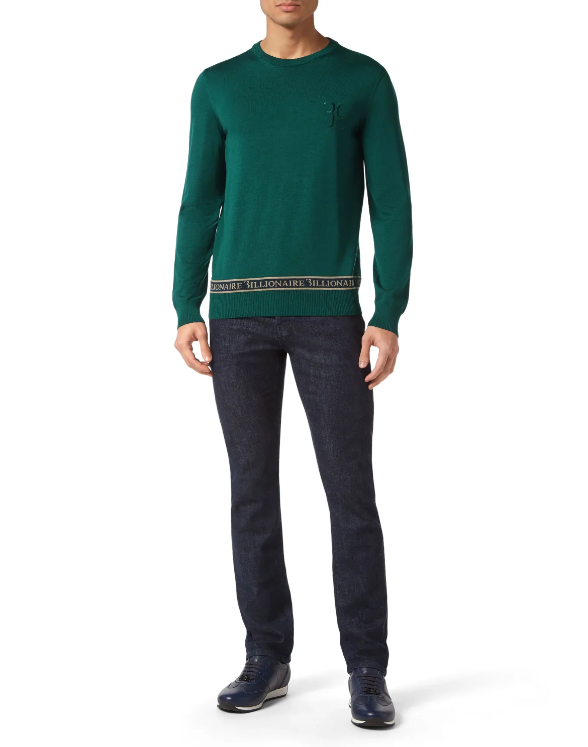 Wool and Silk Pullover Round Neck LS, цвет: Зеленый