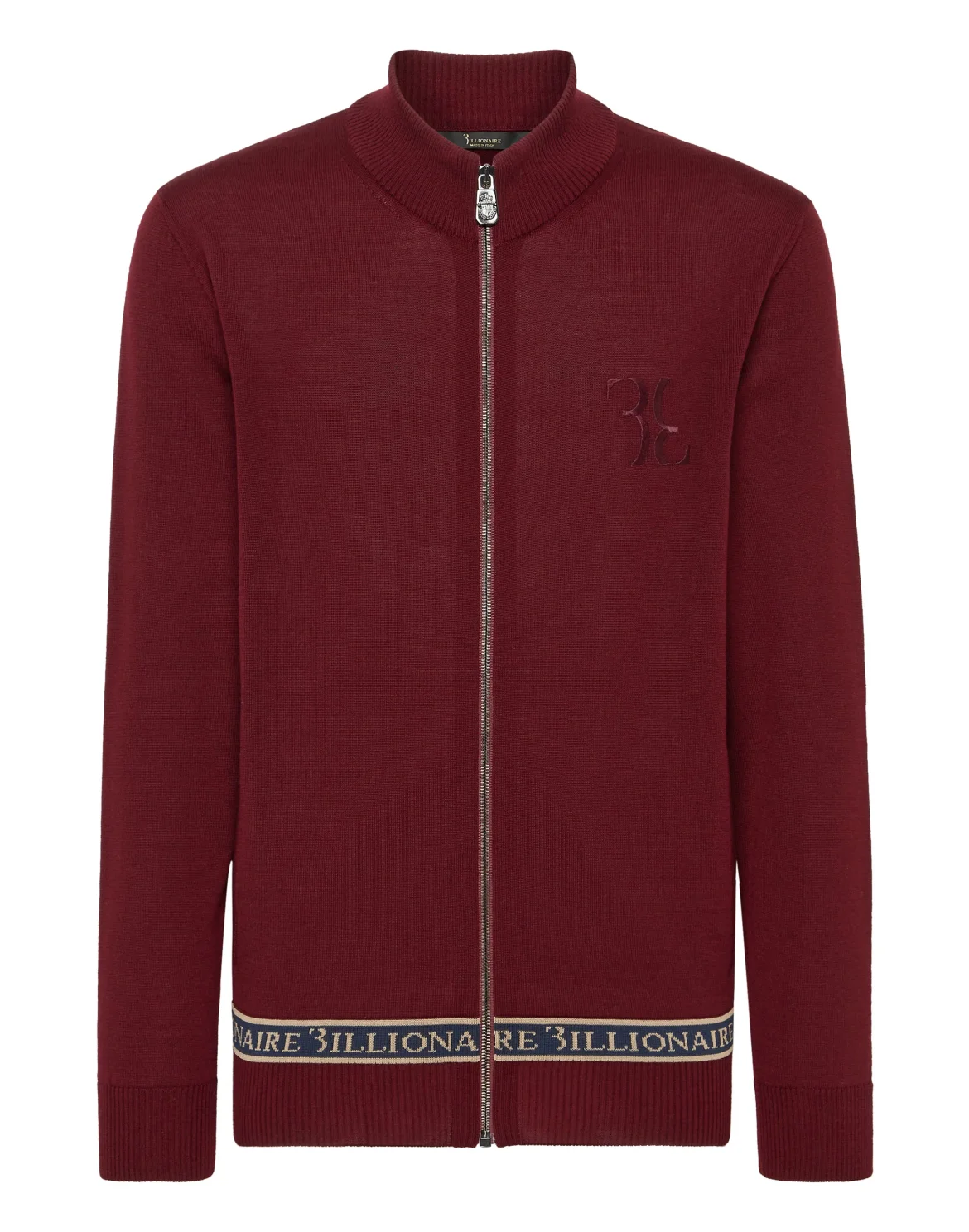 Wool and Silk Pullover full zip, цвет: Красный