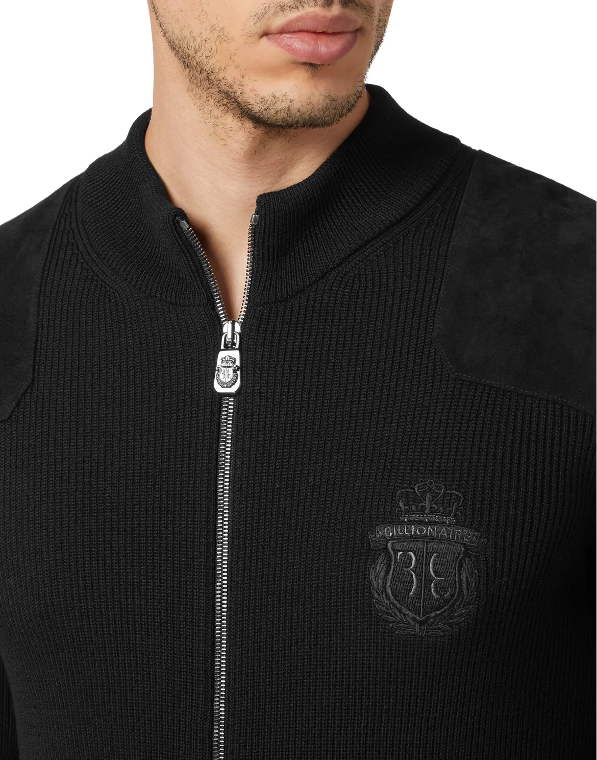 Wool and Buckskin Pullover full zip, цвет: Черный