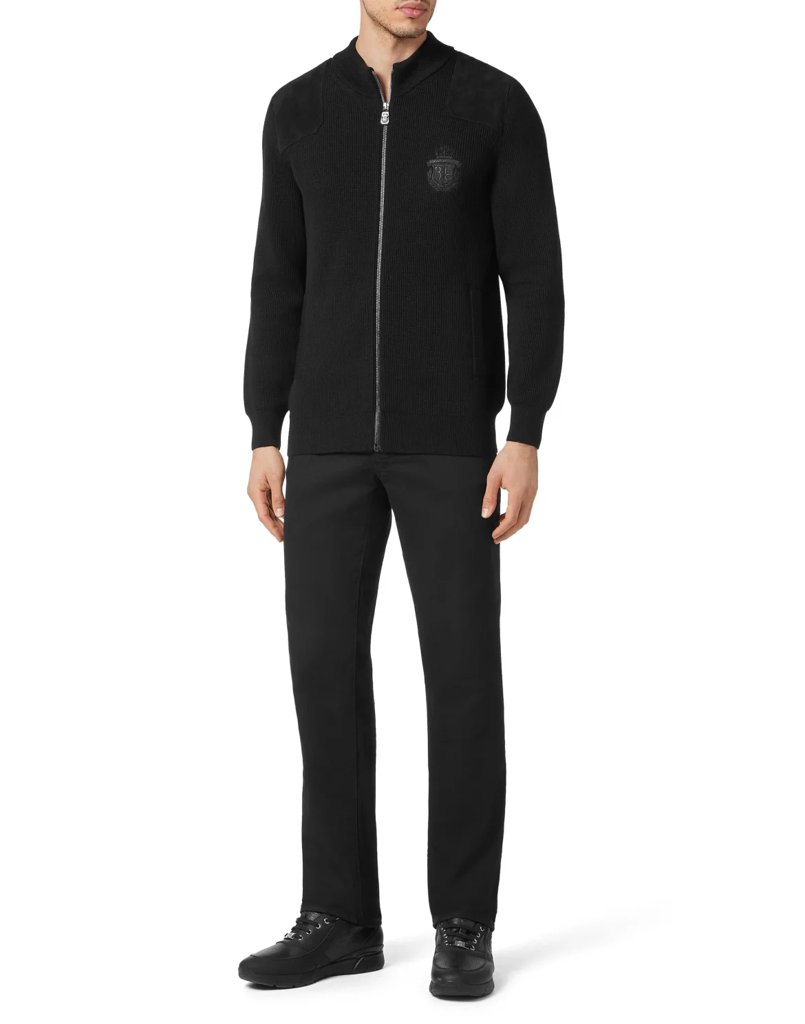 Wool and Buckskin Pullover full zip, цвет: Черный