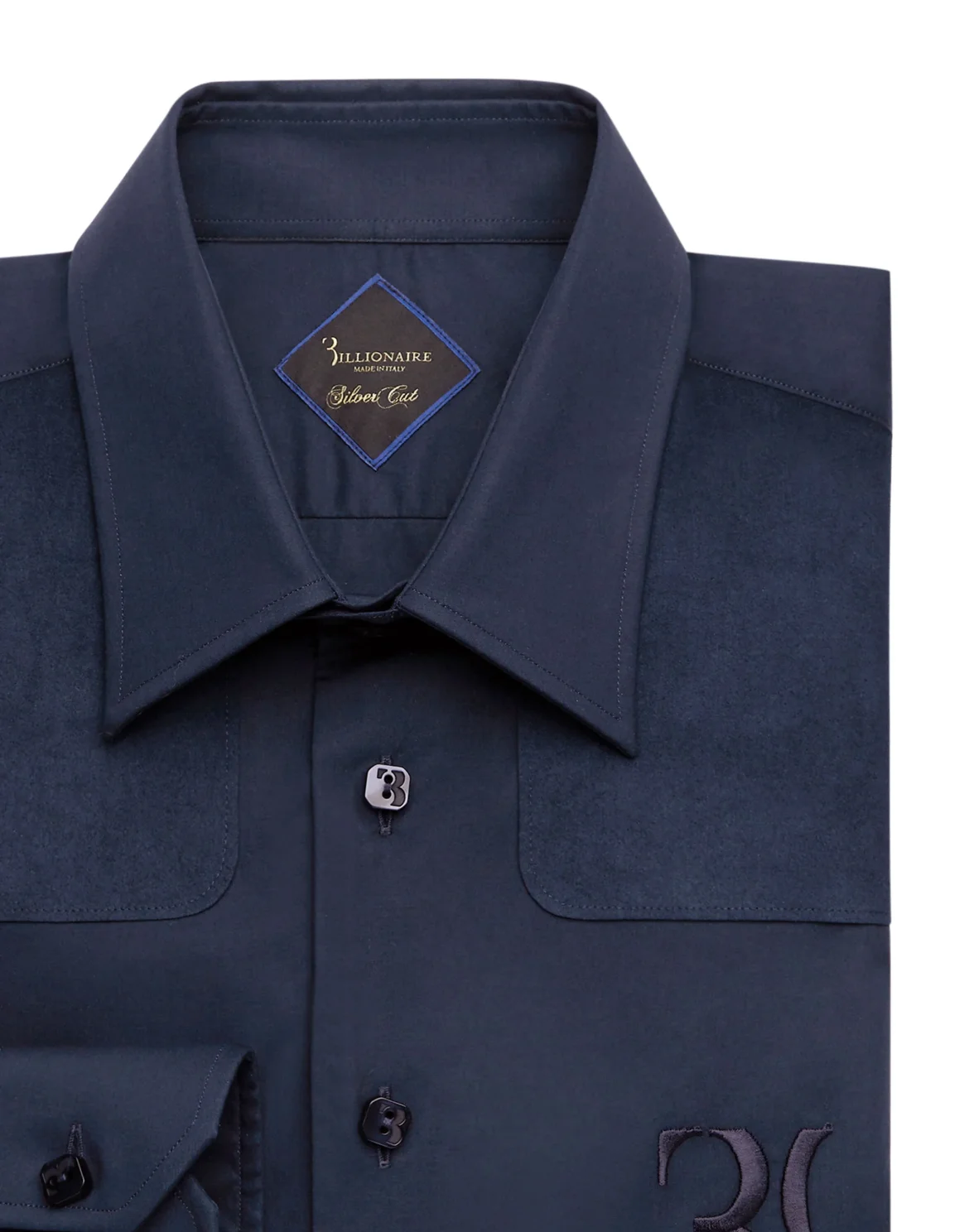Cotton & Suede Shirt Slim Fit, цвет: Синий