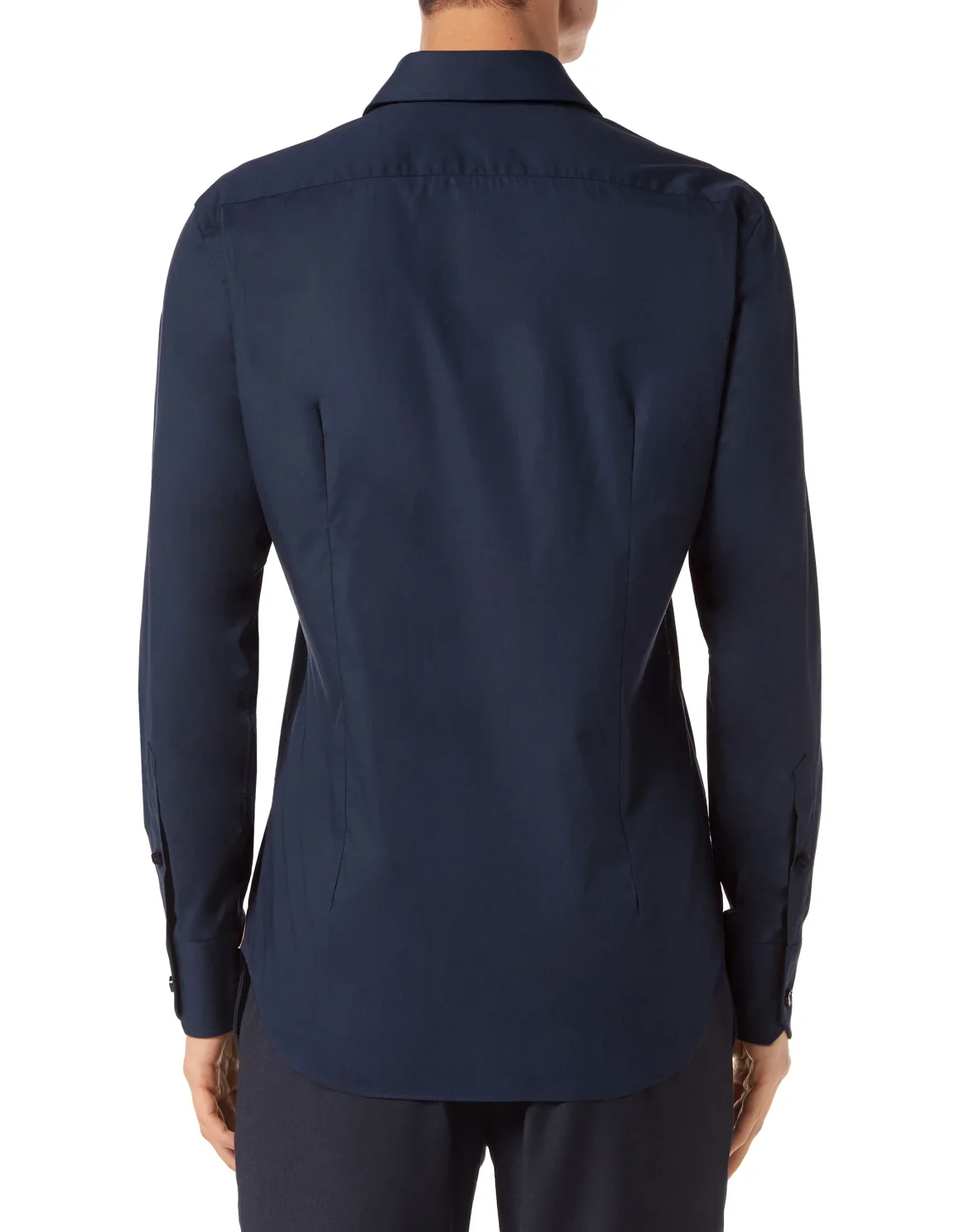 Cotton & Suede Shirt Slim Fit, цвет: Синий