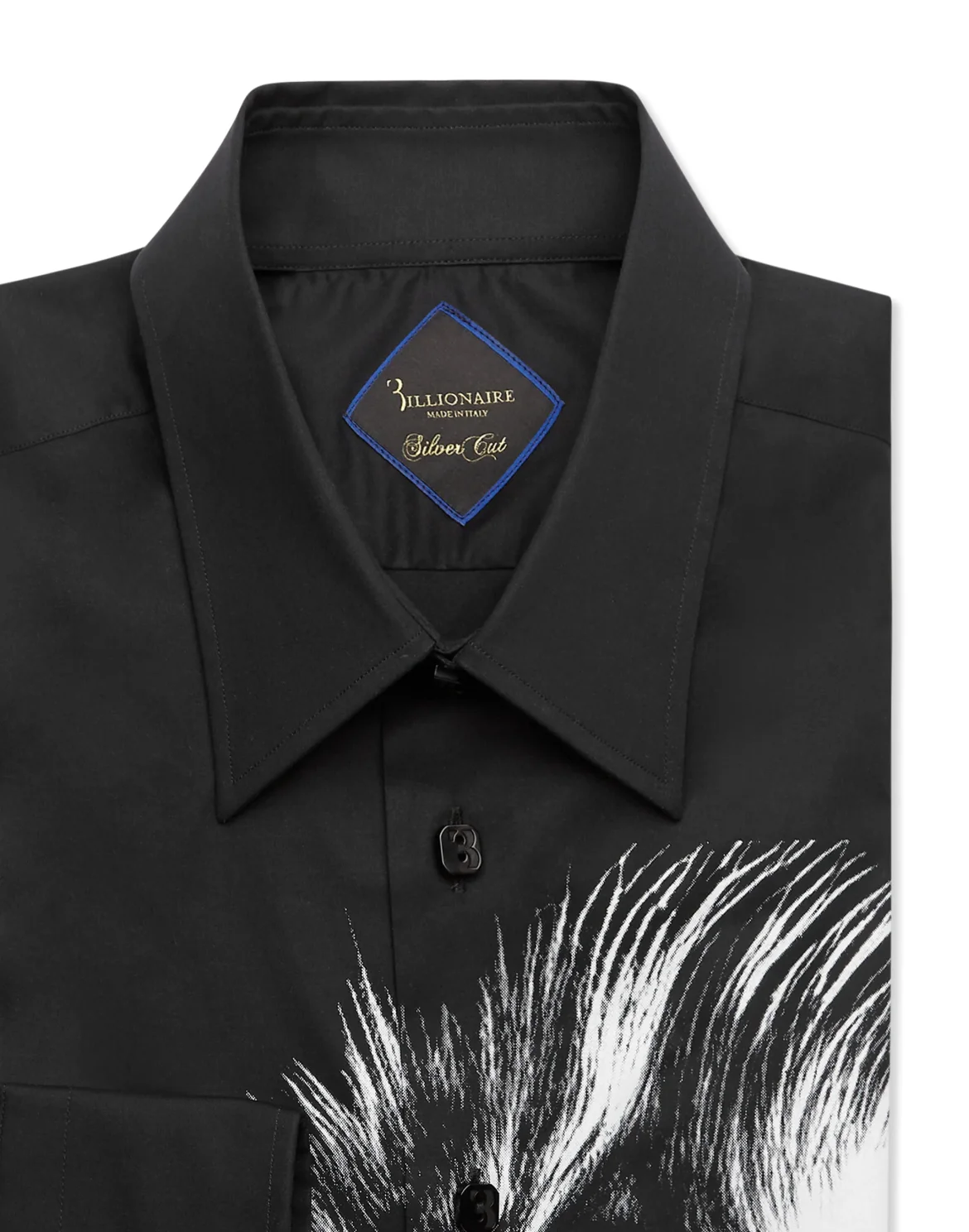 Shirt Silver Cut LS Slim Fit, цвет: Черный