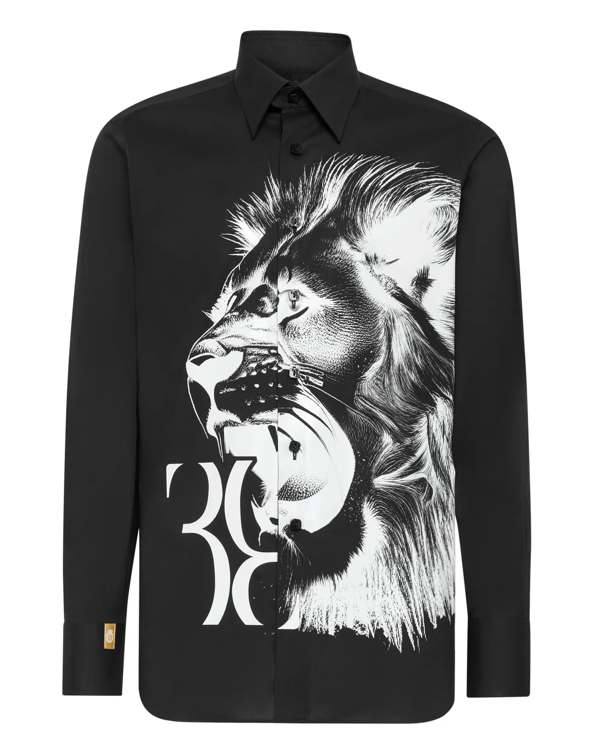 Shirt Silver Cut LS Slim Fit, цвет: Черный