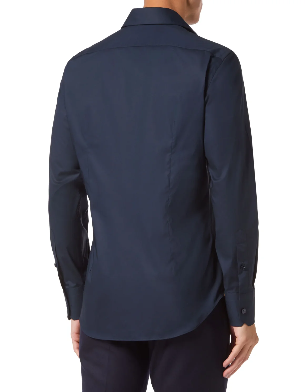 Shirt Silver Cut LS Slim Fit, цвет: Синий