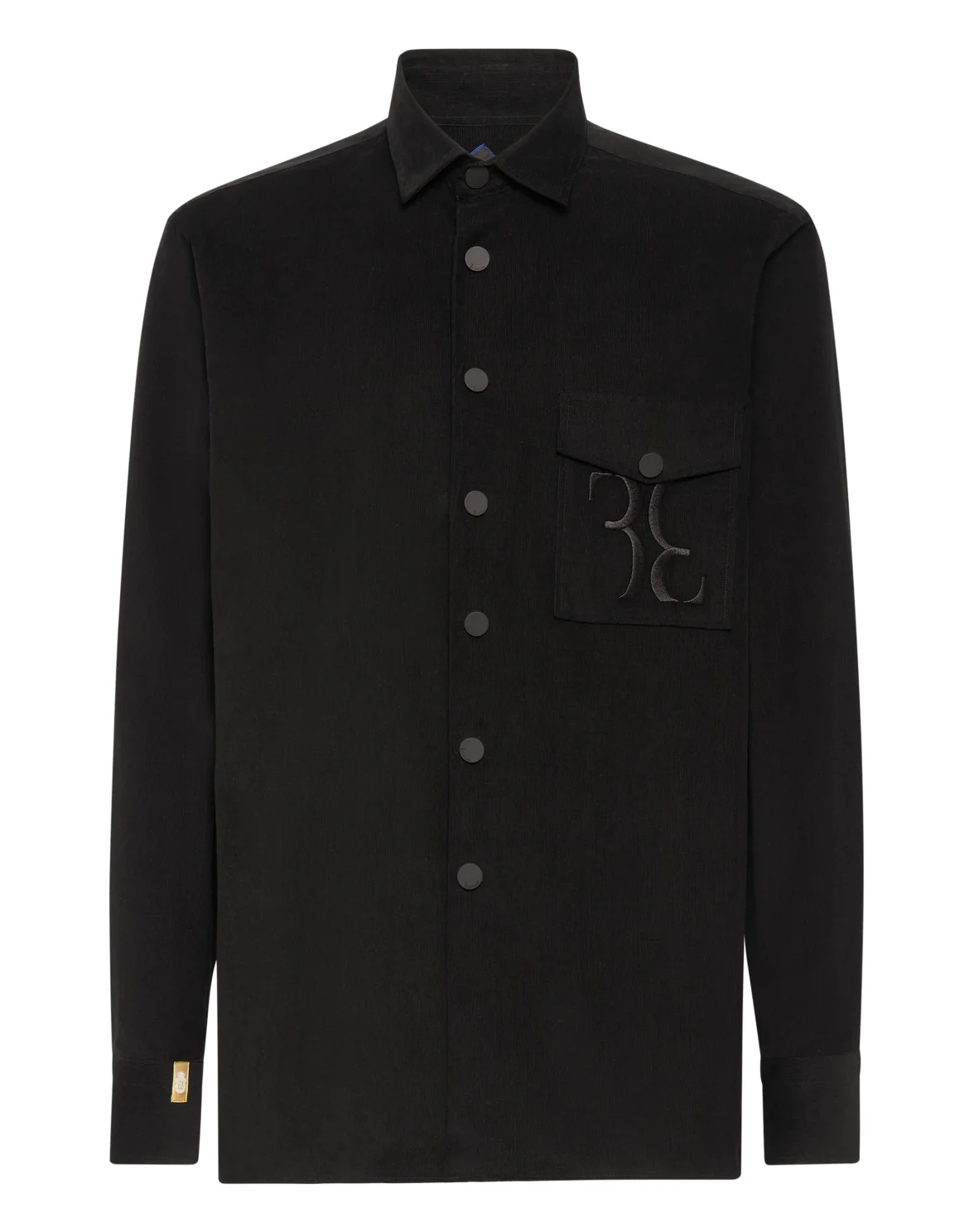 Velvet Shirt Gold Cut LS Regular Fit, цвет: Черный