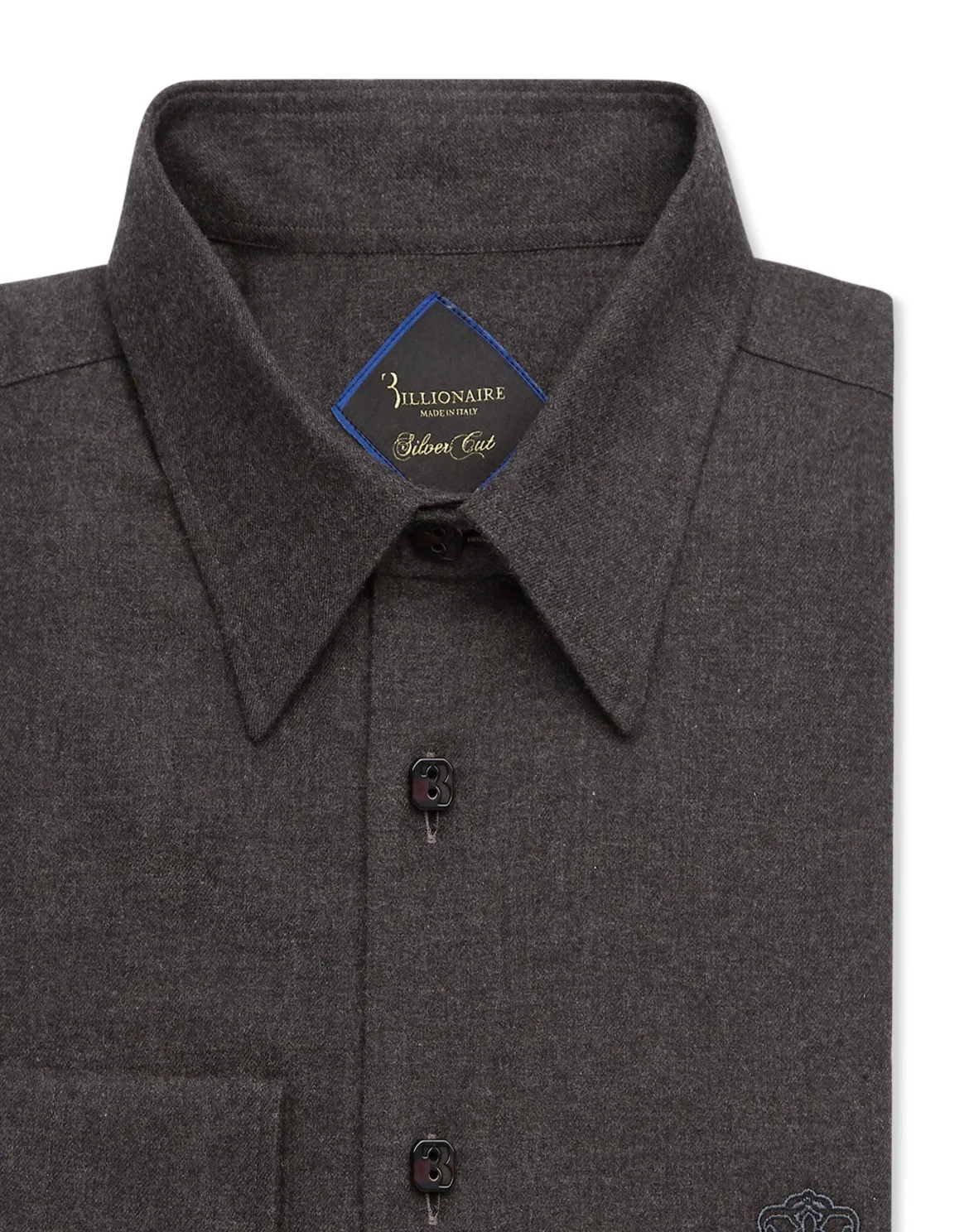 Flannel Shirt Silver Cut LS Slim Fit, цвет: Черный