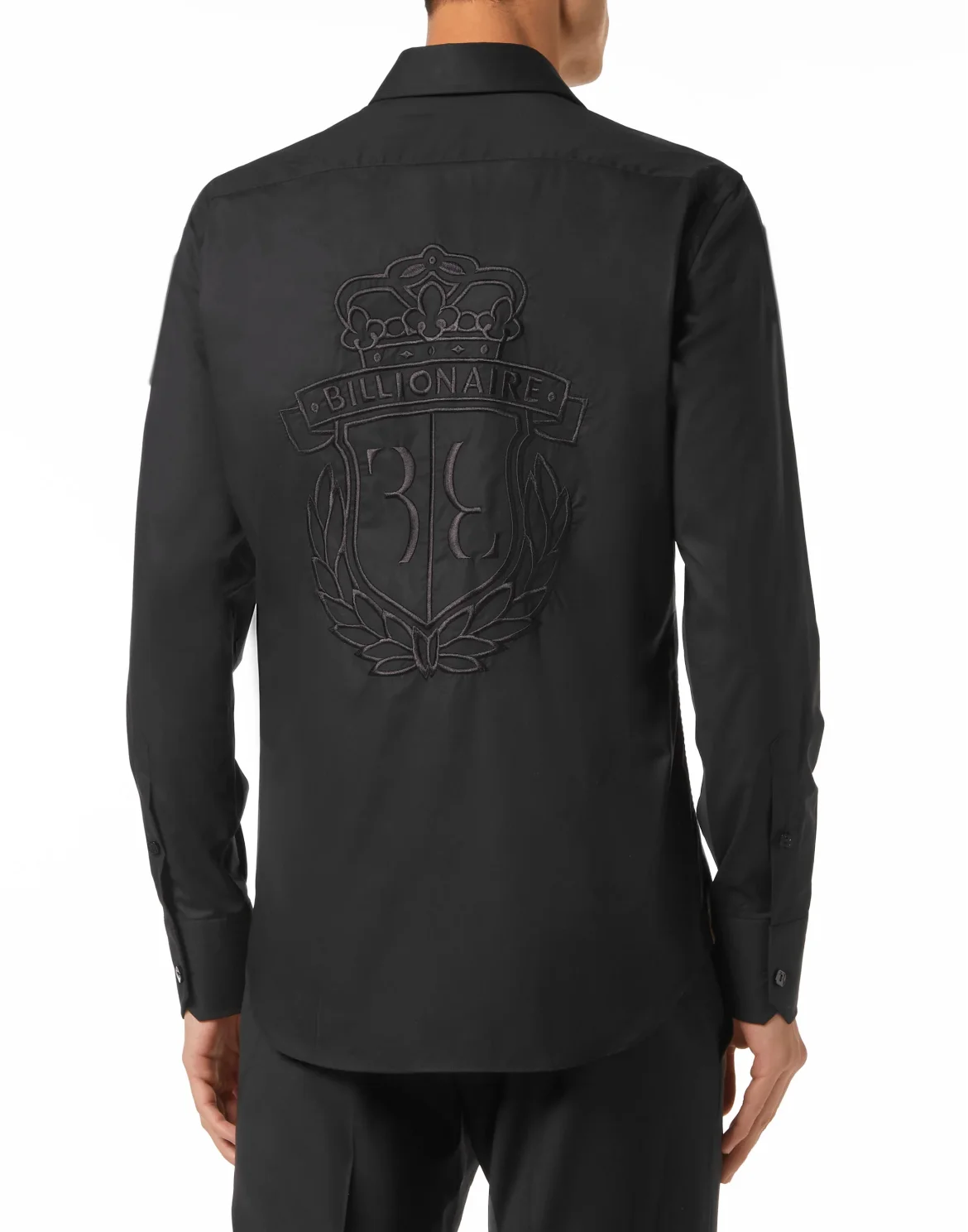 Shirt Silver Cut LS Slim Fit, цвет: Черный
