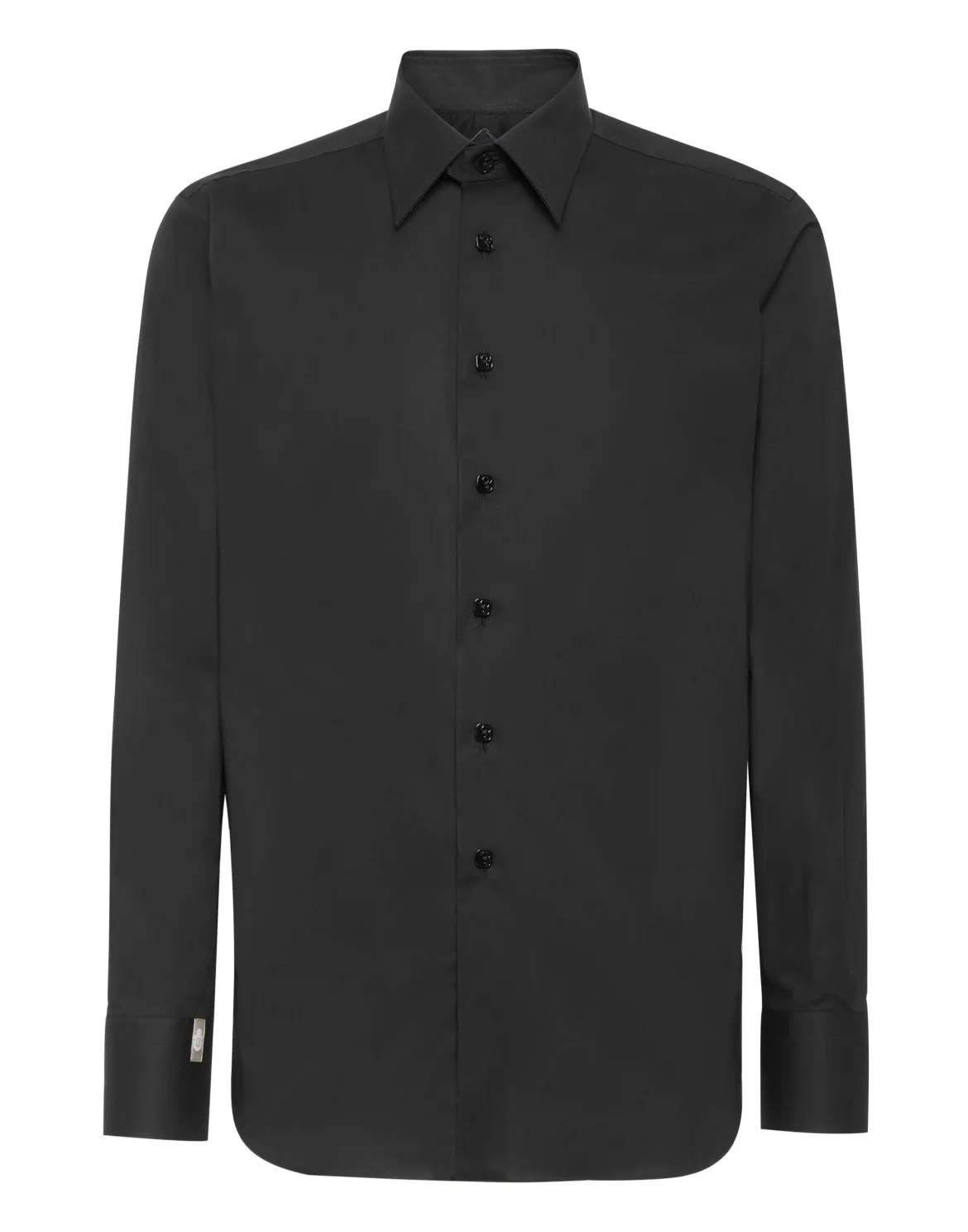 Shirt Silver Cut LS Slim Fit, цвет: Черный