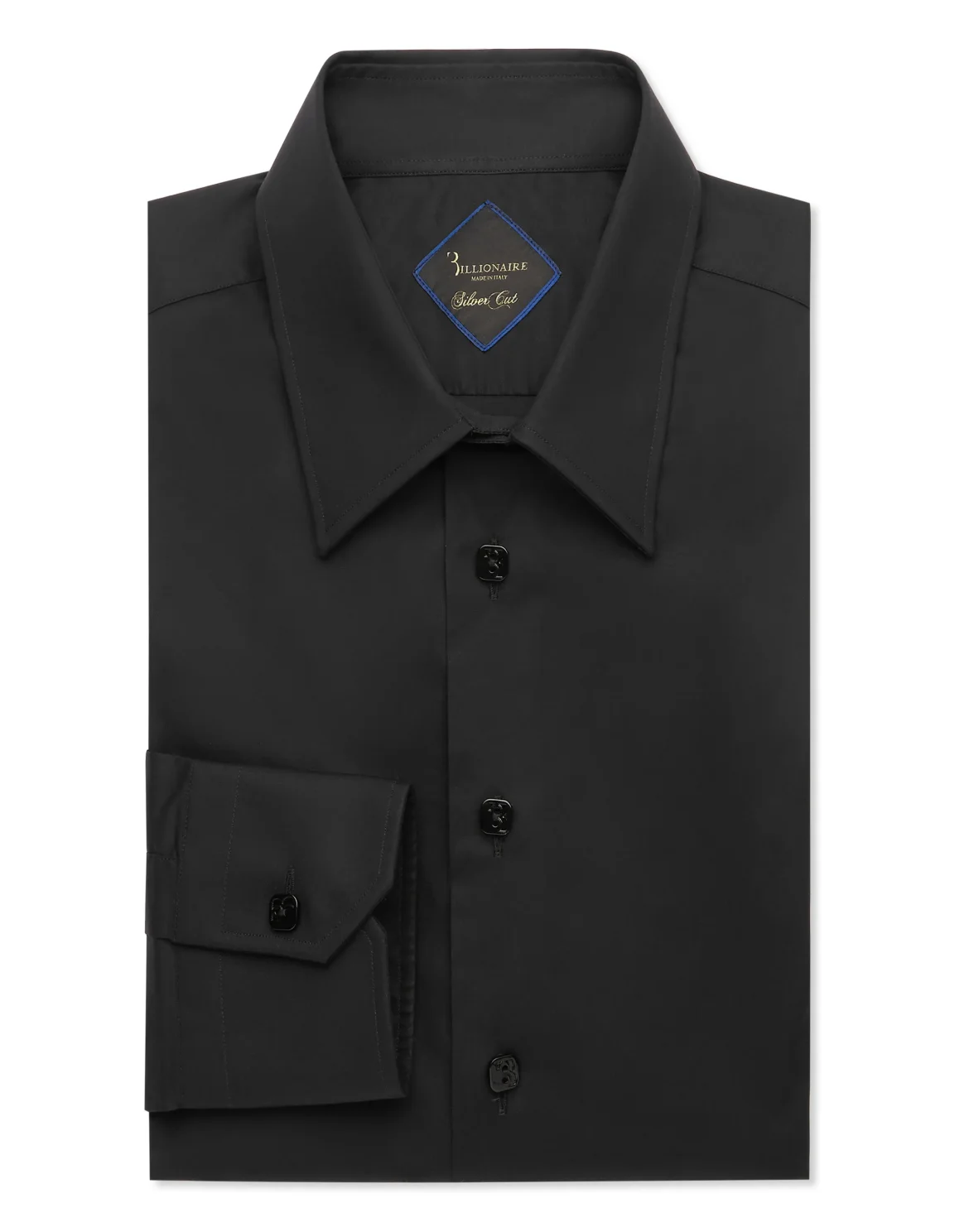 Shirt Silver Cut LS Slim Fit, цвет: Черный