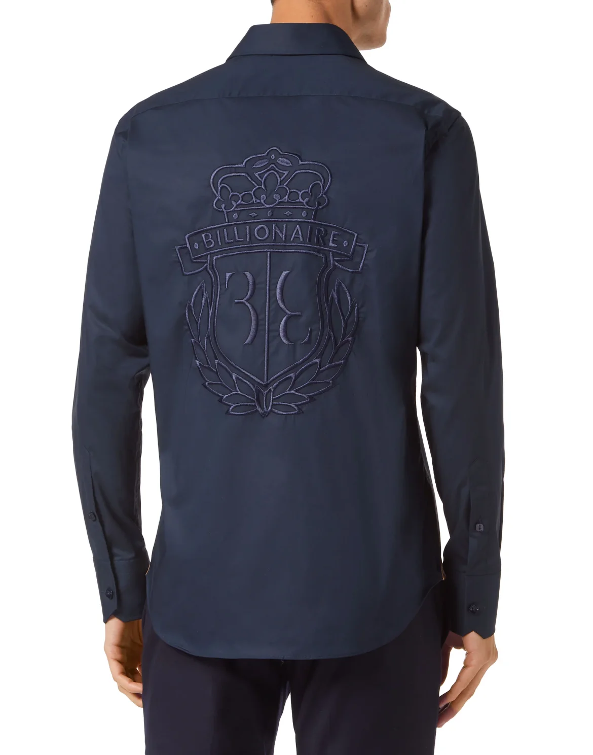 Shirt Silver Cut LS Slim Fit, цвет: Синий