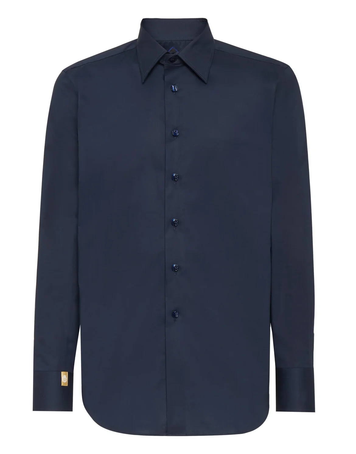 Shirt Silver Cut LS Slim Fit, цвет: Синий