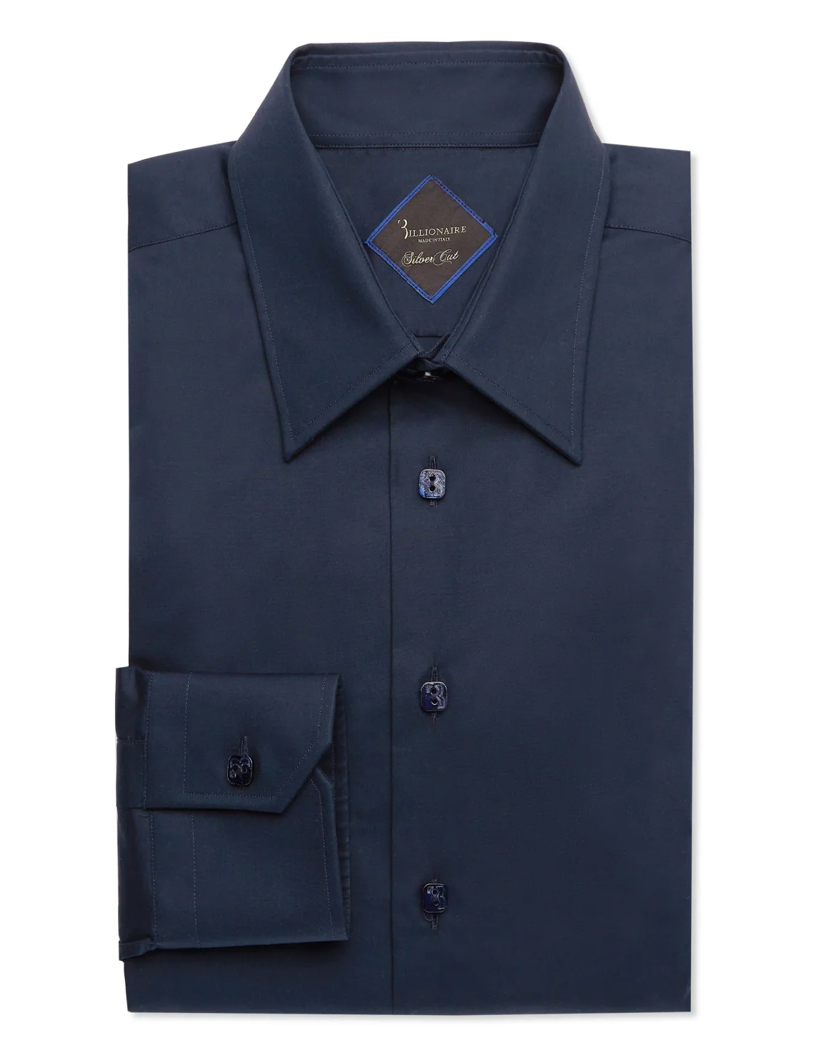 Shirt Silver Cut LS Slim Fit, цвет: Синий