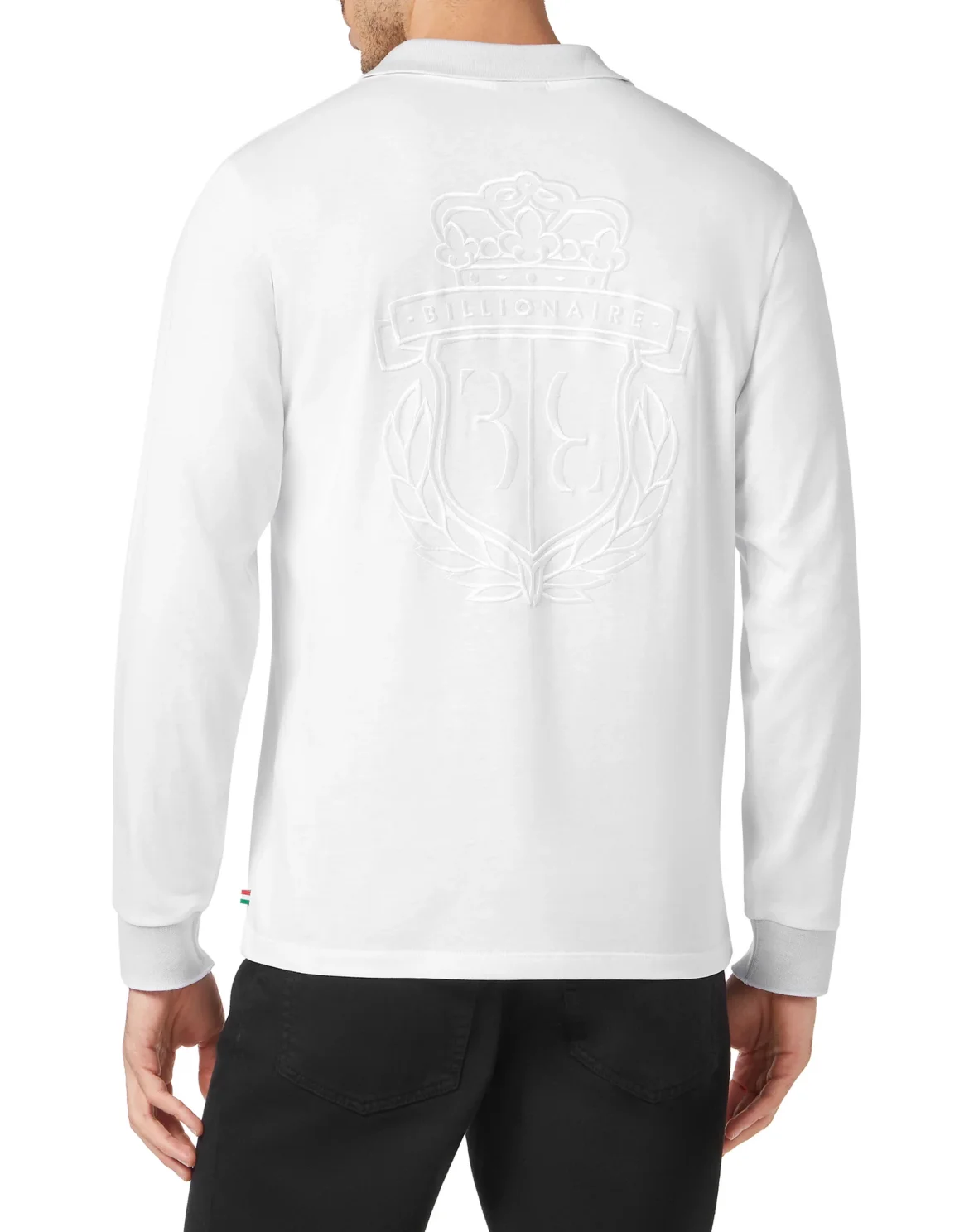 Piquet Polo shirt LS, цвет: Белый