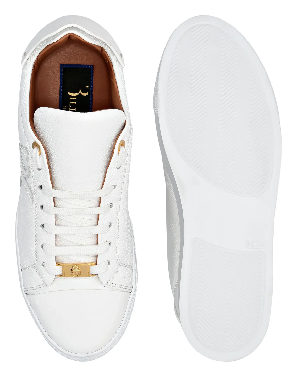 Leather Lo-Top Sneakers, цвет: Белый