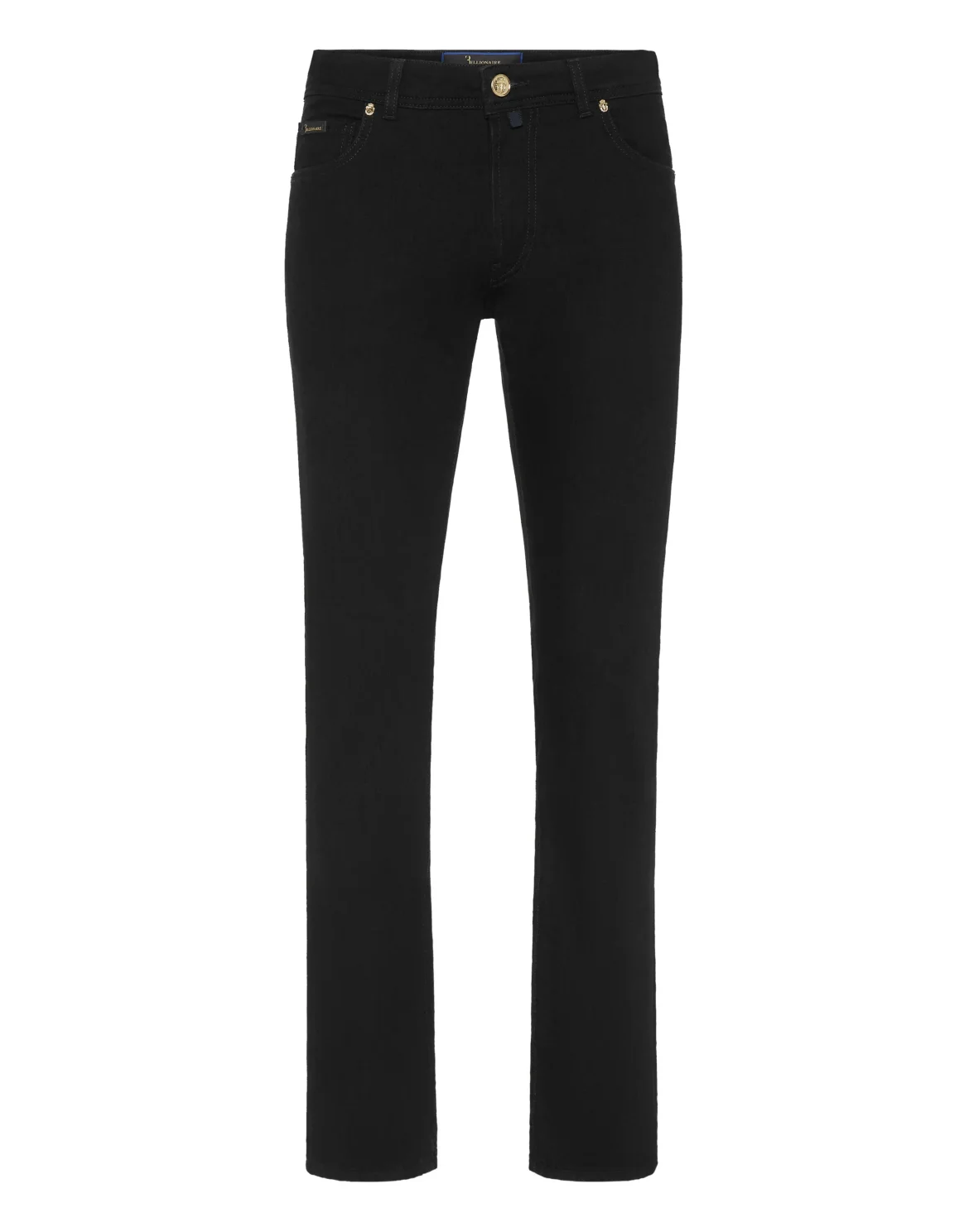 Super Straight Cut Denim Trousers, цвет: Черный