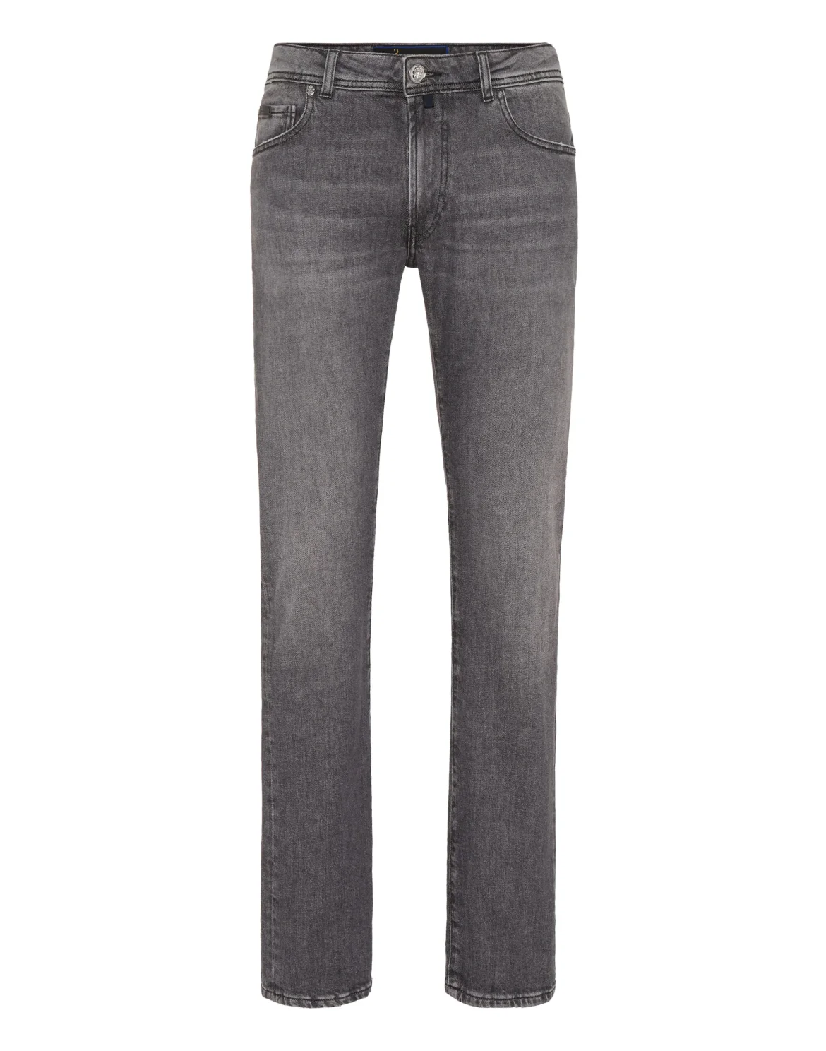 Super Straight Cut Denim Trousers, цвет: Серый