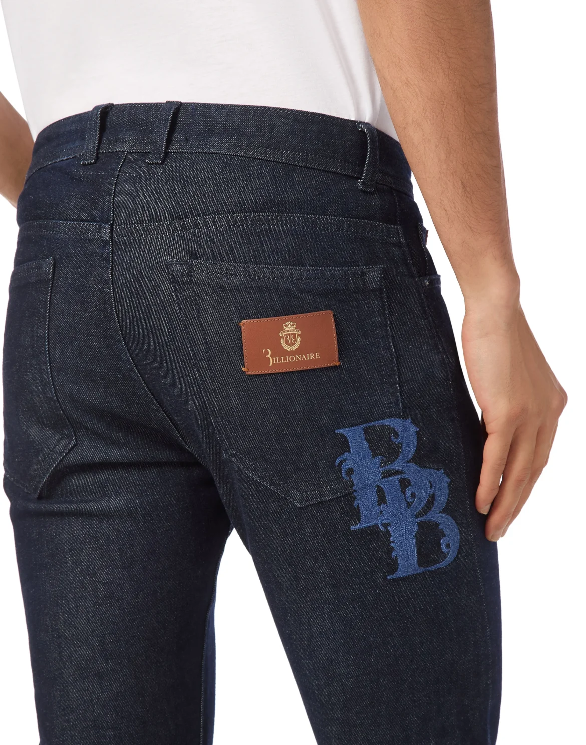 Super Straight Cut Denim Trousers, цвет: Синий