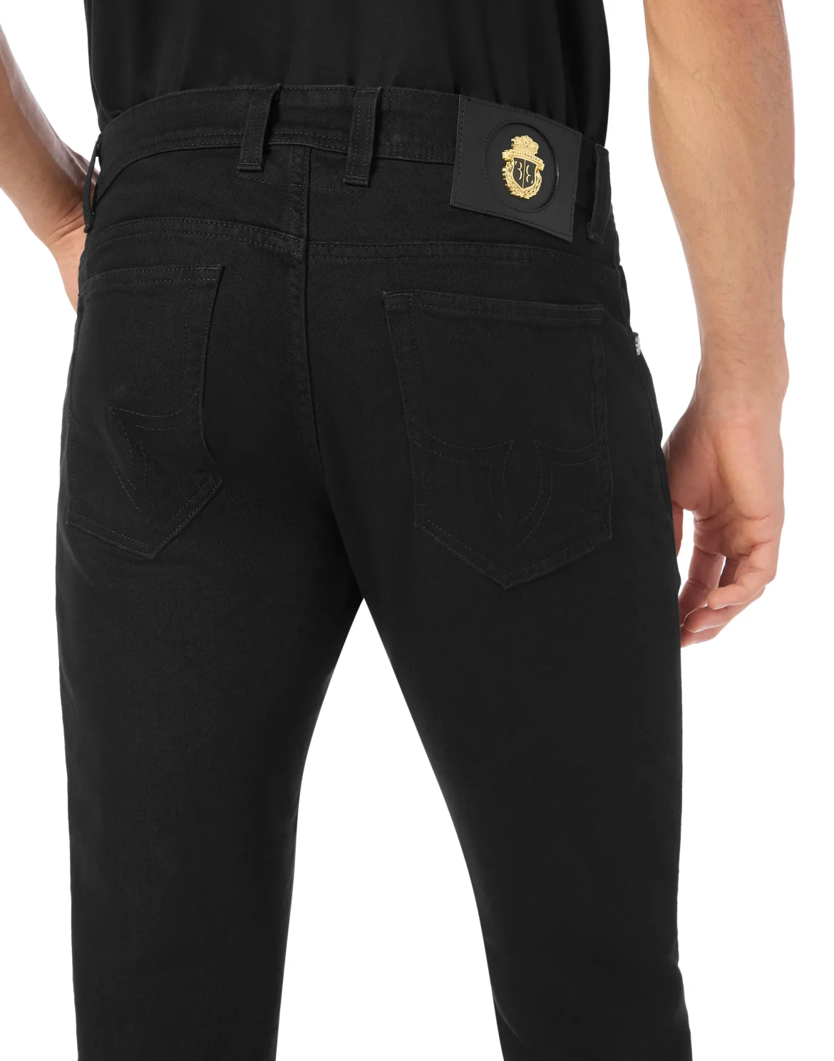 Super Straight Cut Denim Trousers, цвет: Черный