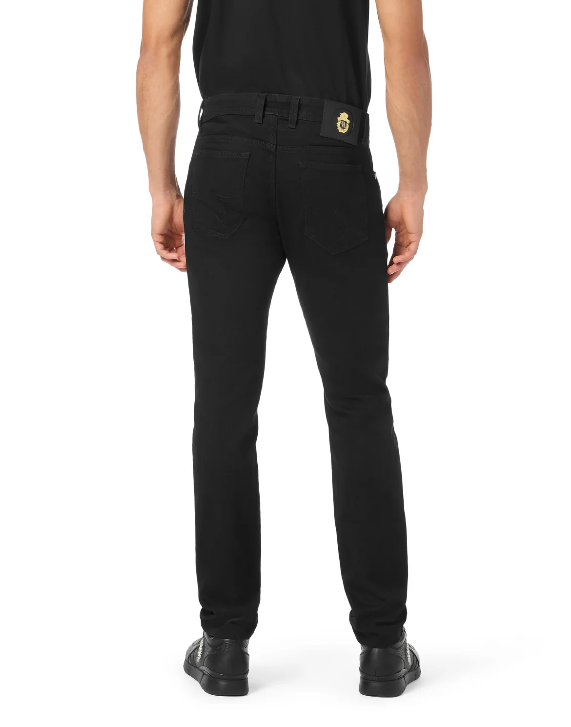 Super Straight Cut Denim Trousers, цвет: Черный