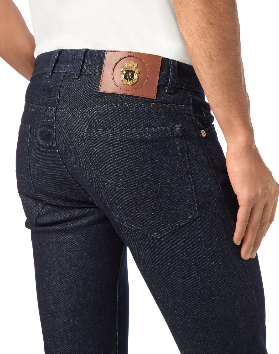 Super Straight Cut Denim Trousers, цвет: Синий