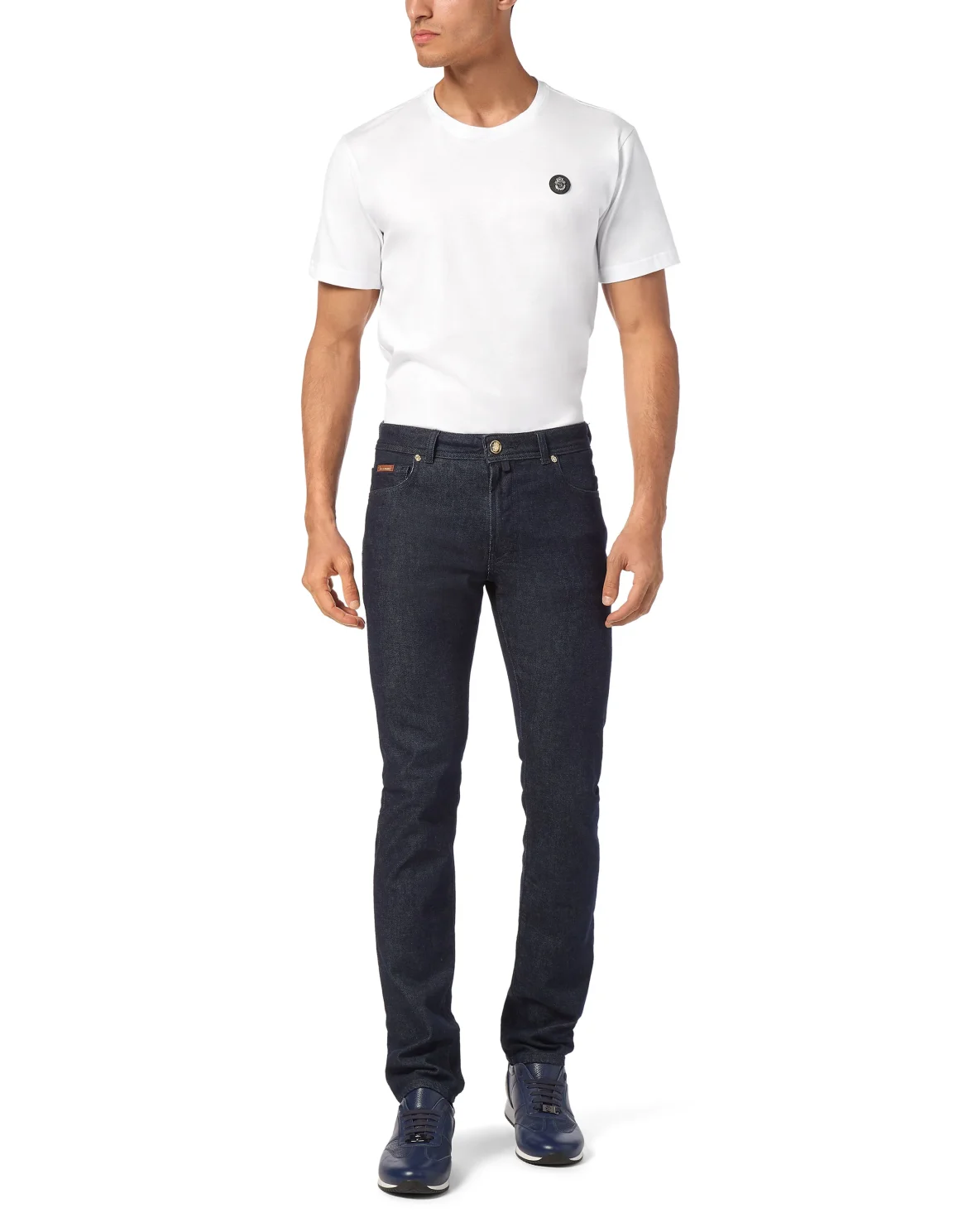Super Straight Cut Denim Trousers, цвет: Синий