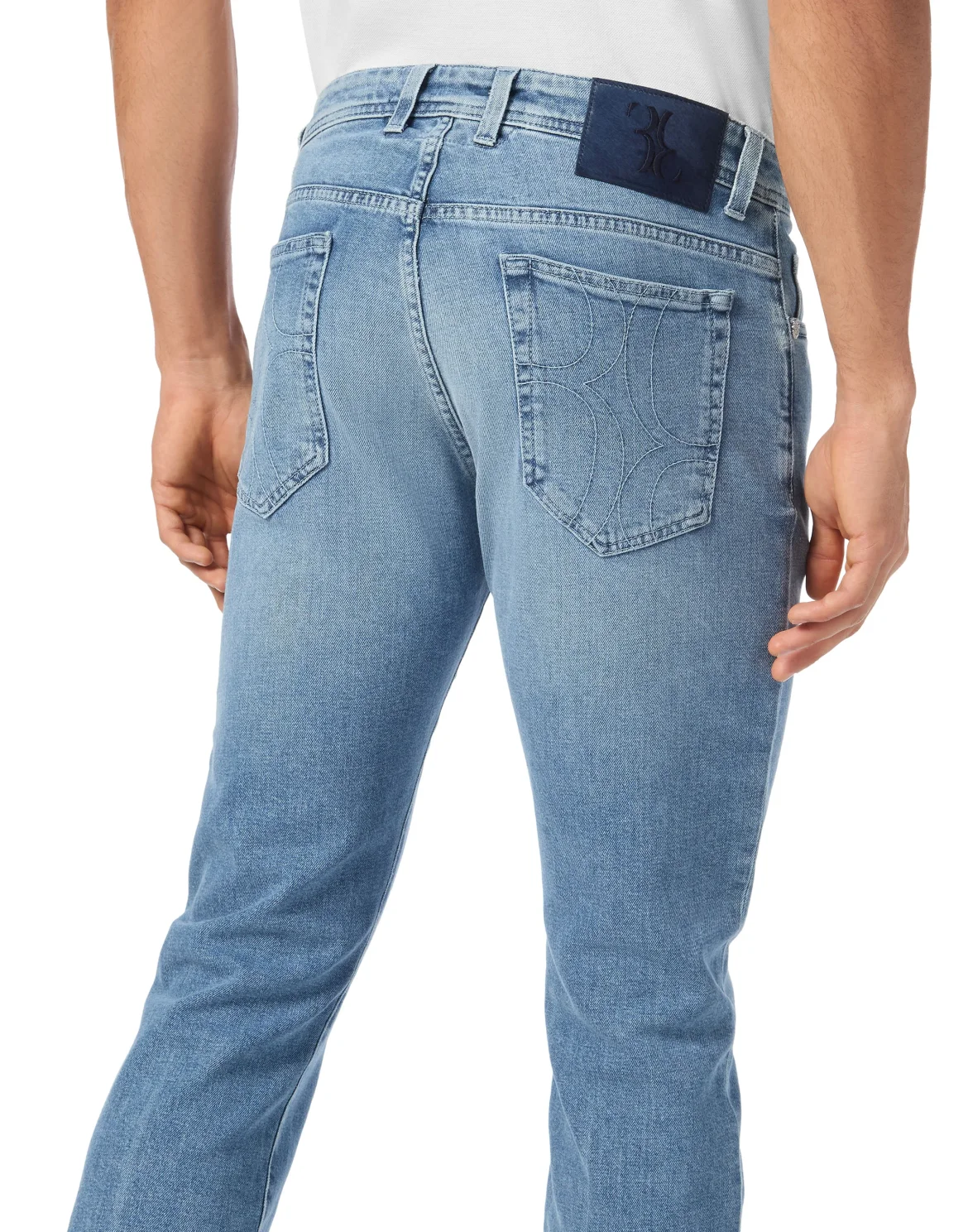 Super Straight Cut Denim Trousers, цвет: Синий