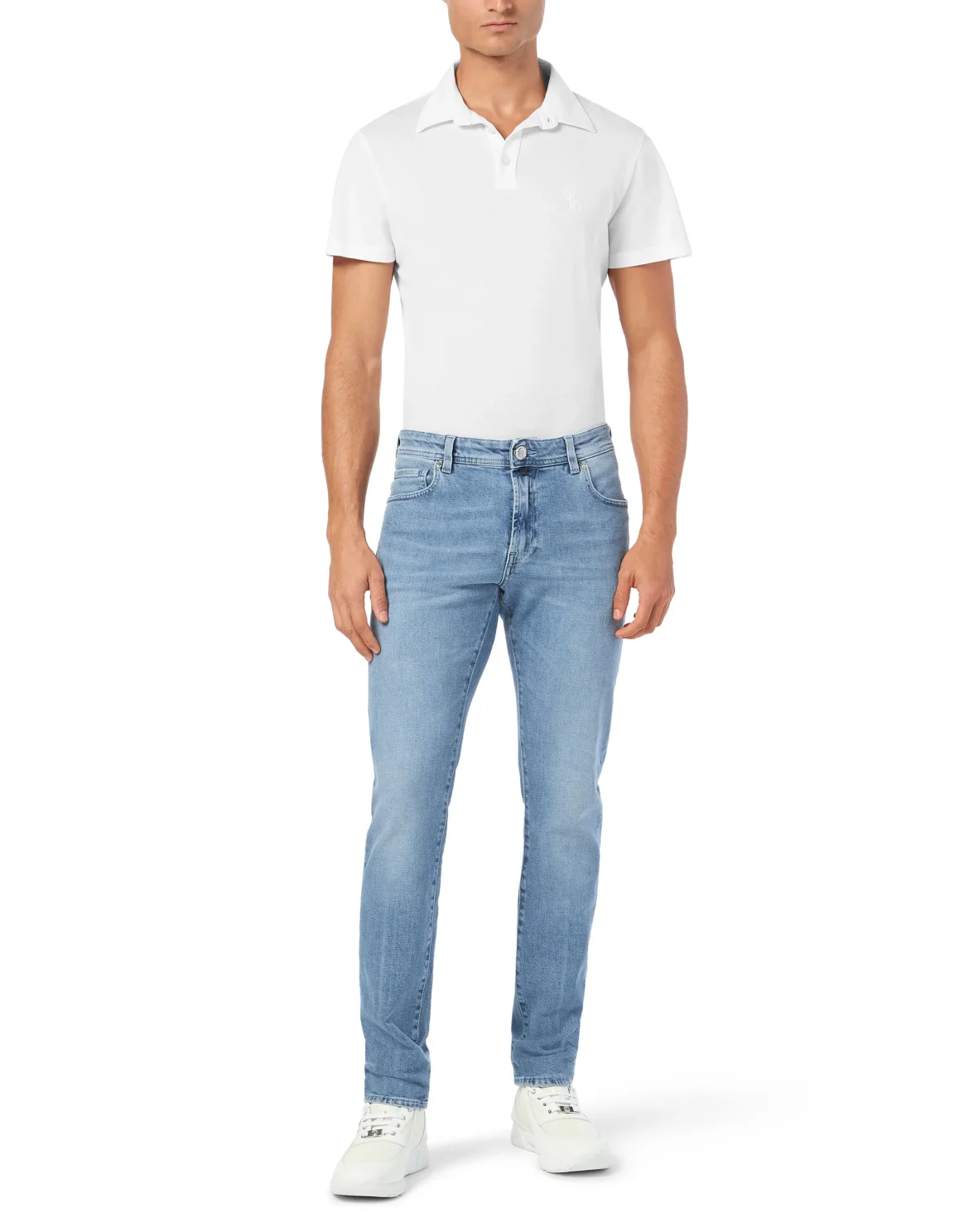 Super Straight Cut Denim Trousers, цвет: Синий
