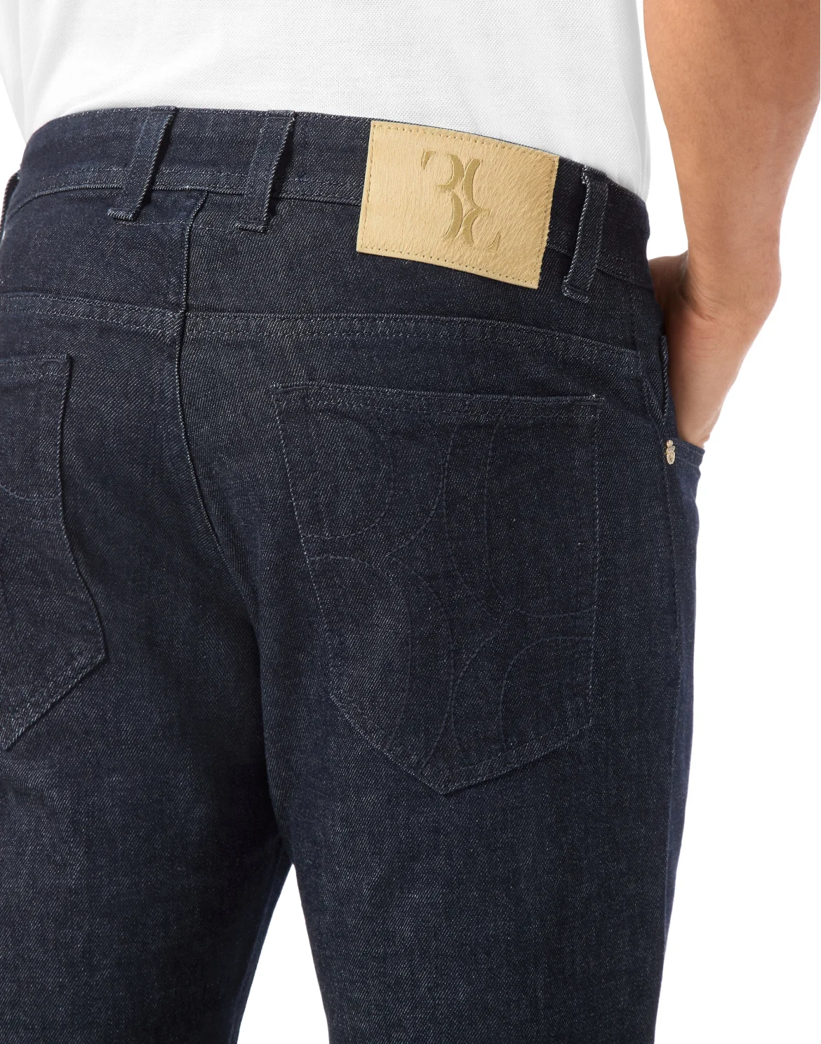 Super Straight Cut Denim Trousers, цвет: Синий