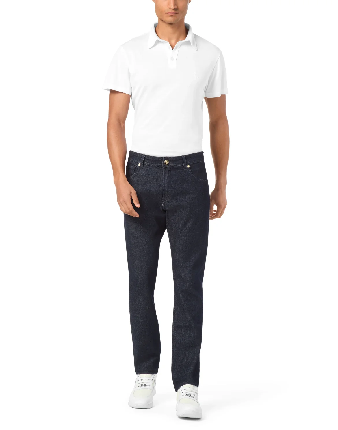 Super Straight Cut Denim Trousers, цвет: Синий