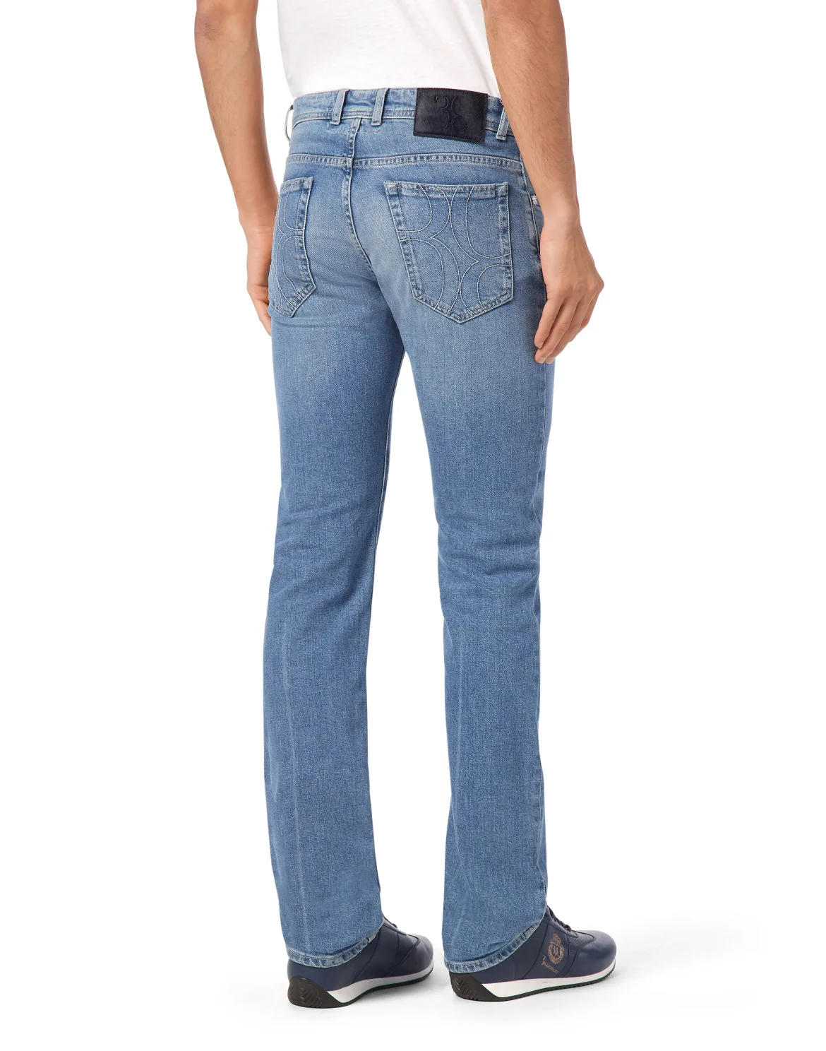 Regular Fit Denim Trousers, цвет: Синий