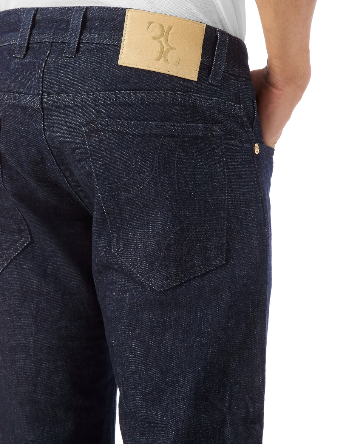 Regular Fit Denim Trousers, цвет: Синий