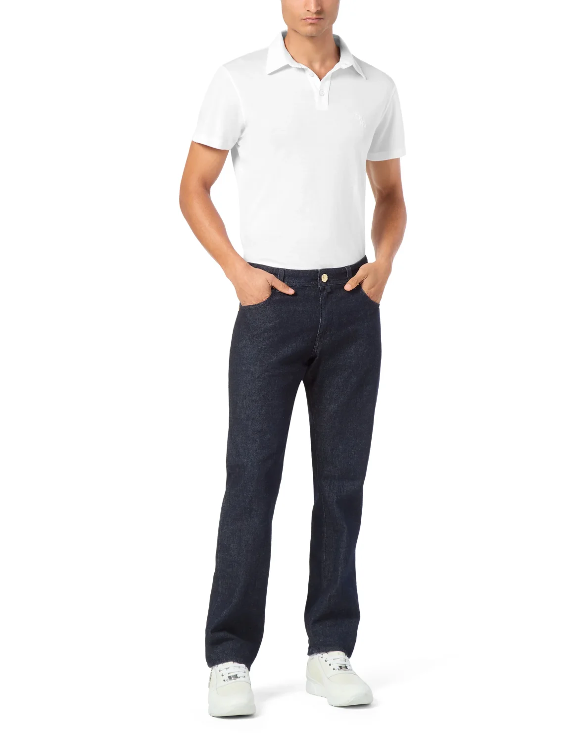 Regular Fit Denim Trousers, цвет: Синий