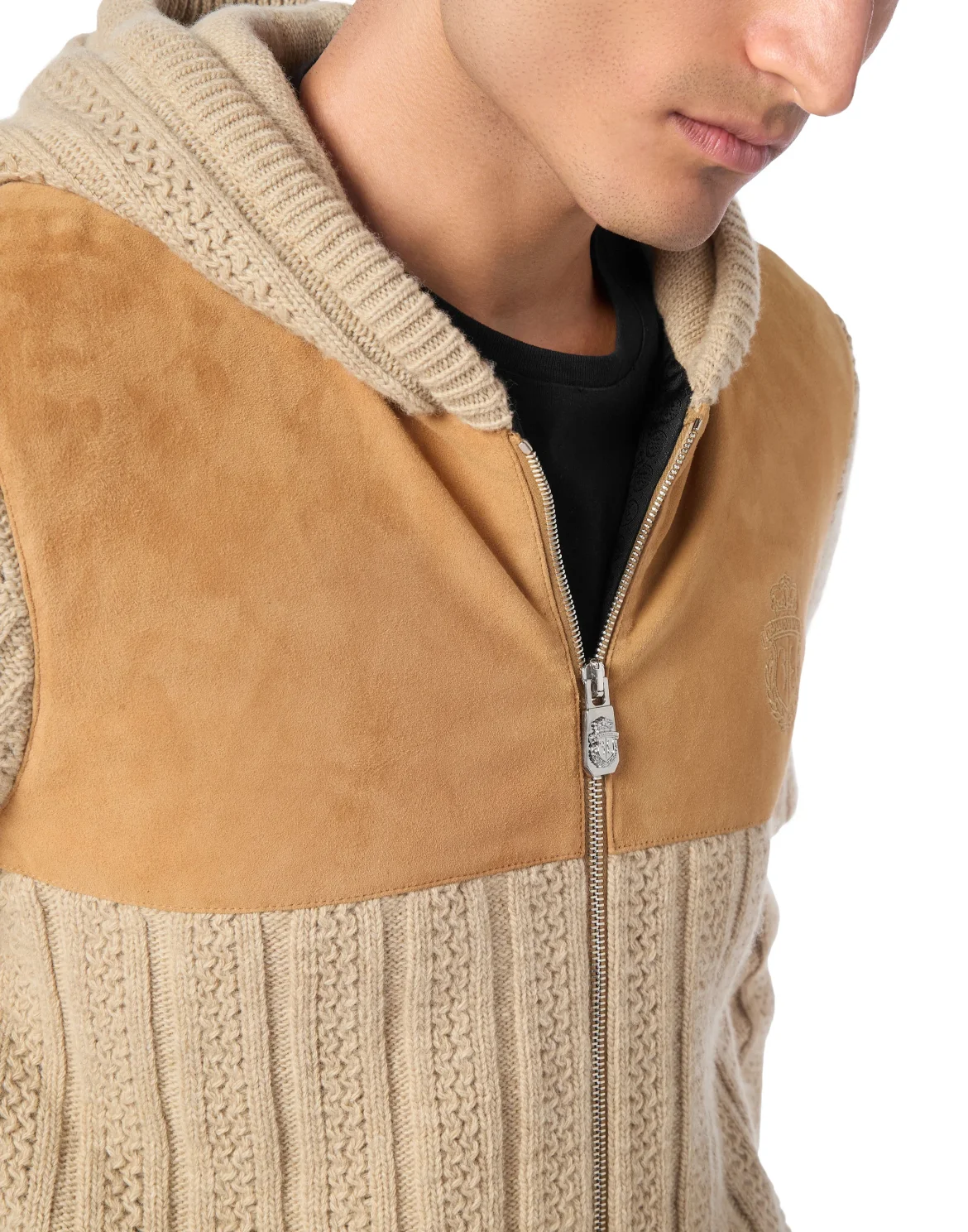 Wool Knit hoodie, цвет: Бежевый