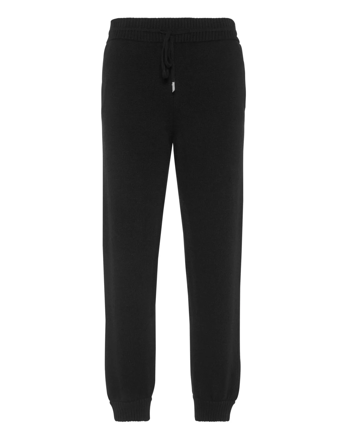 Wool Knit Jogging Trousers, цвет: Черный