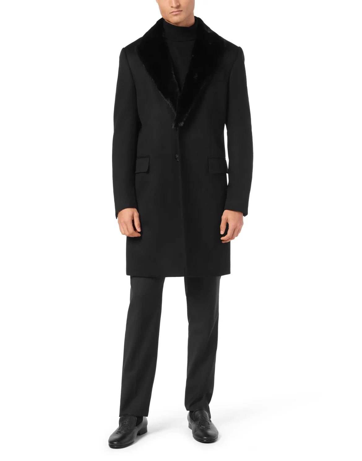 Long Wool Coat, цвет: Черный
