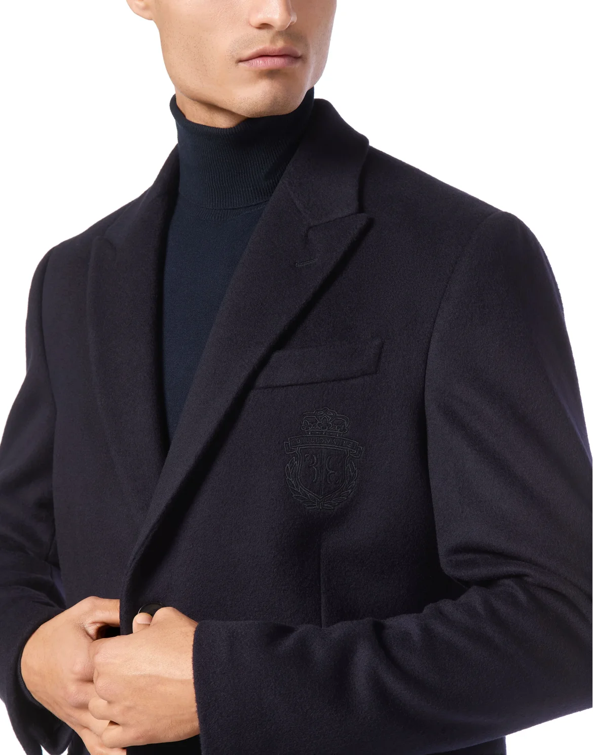 Cashmere Coat Long, цвет: Синий