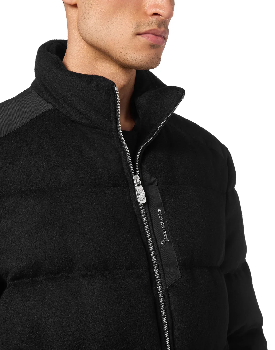 Wool Down Jacket, цвет: Черный