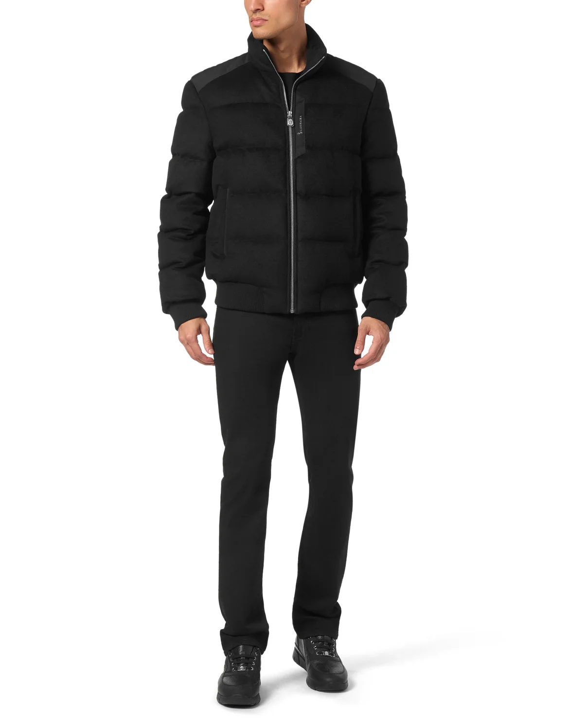 Wool Down Jacket, цвет: Черный