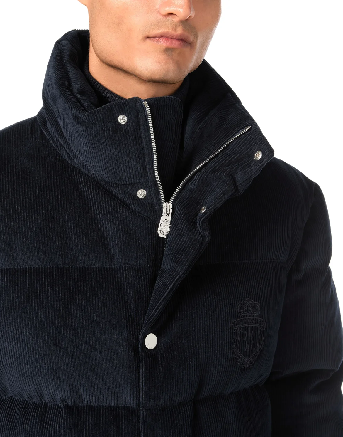 Velvet Down Jacket, цвет: Синий