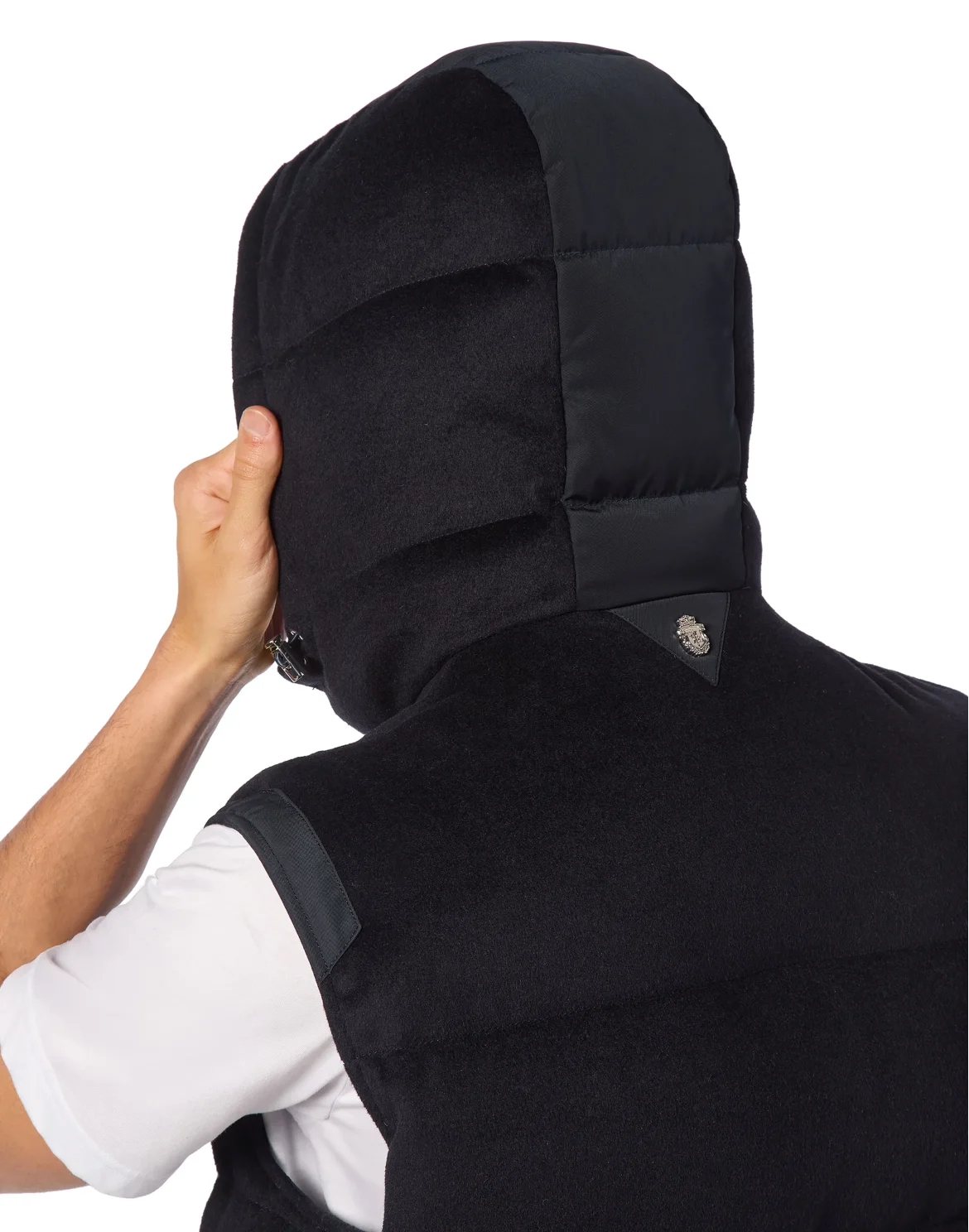 Wool Down Jacket Vest, цвет: Синий