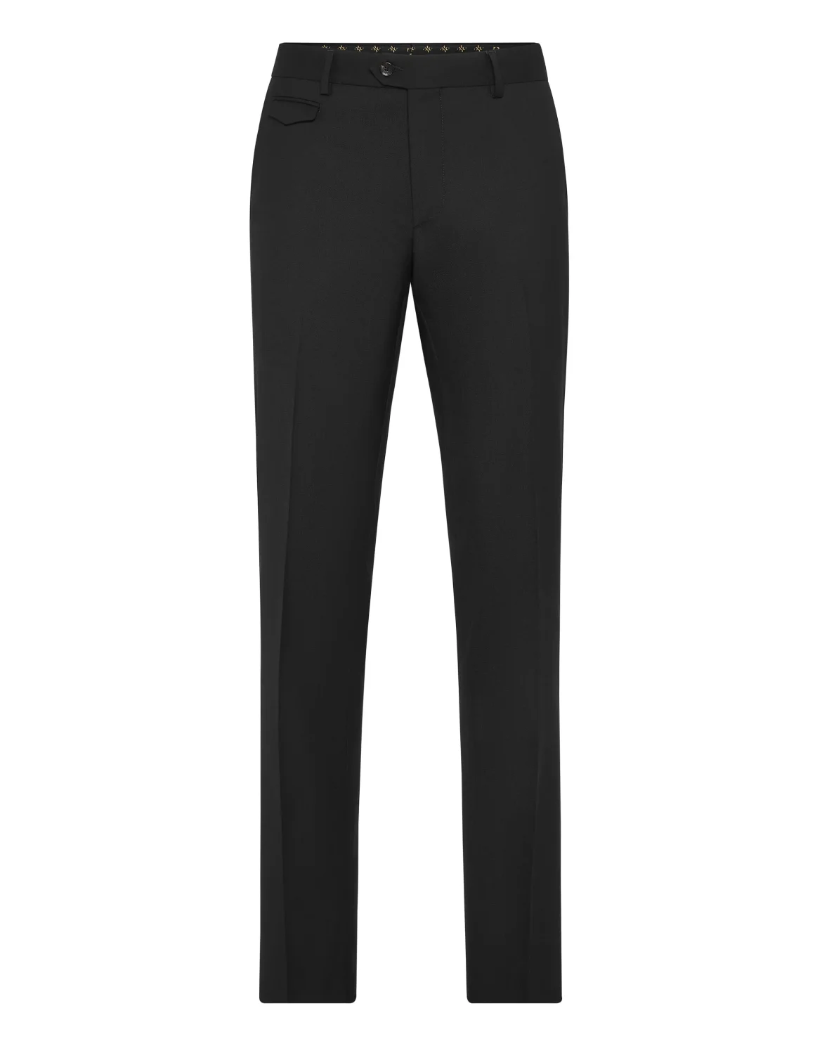 Wool Slim Chinos, цвет: Черный