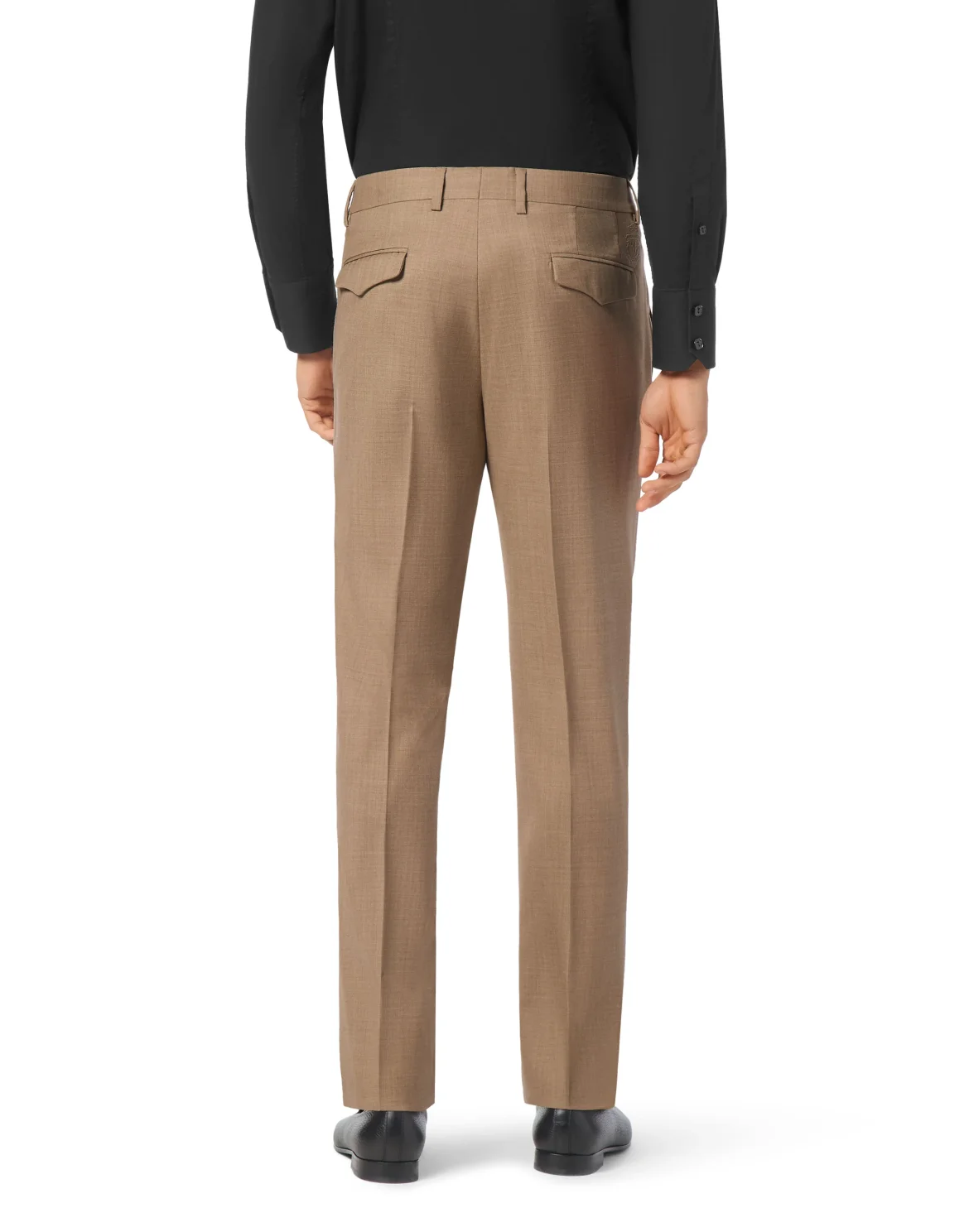 Wool Slim Chinos, цвет: Бежевый