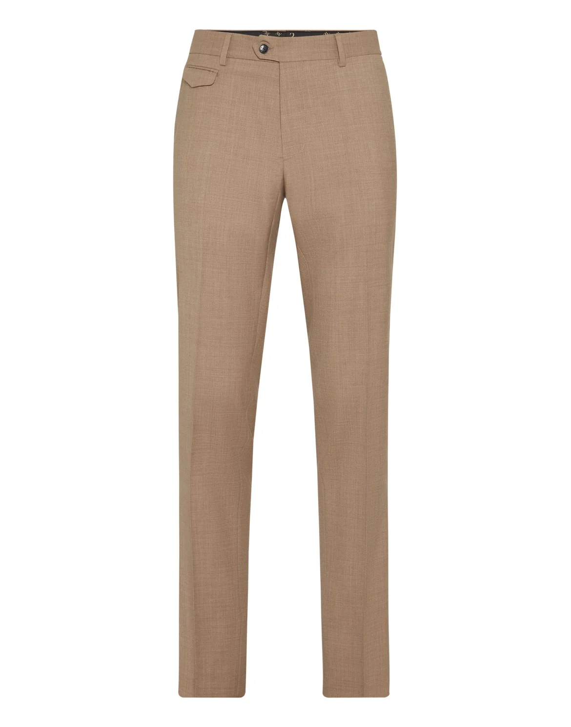 Wool Slim Chinos, цвет: Бежевый