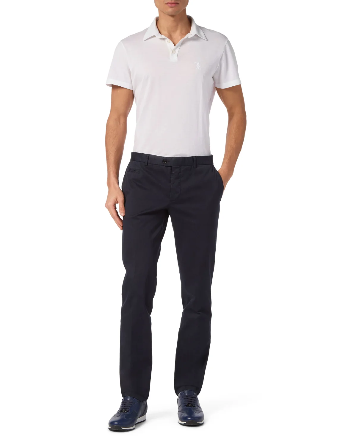 Chinos Trousers Slim Fit, цвет: Синий