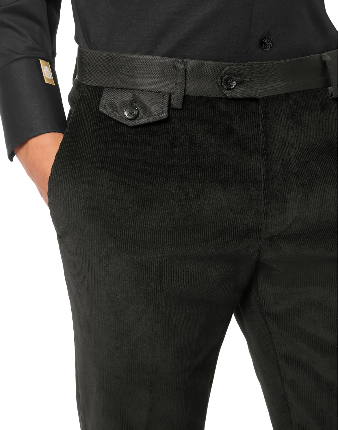 Velvet Long Trousers, цвет: Черный