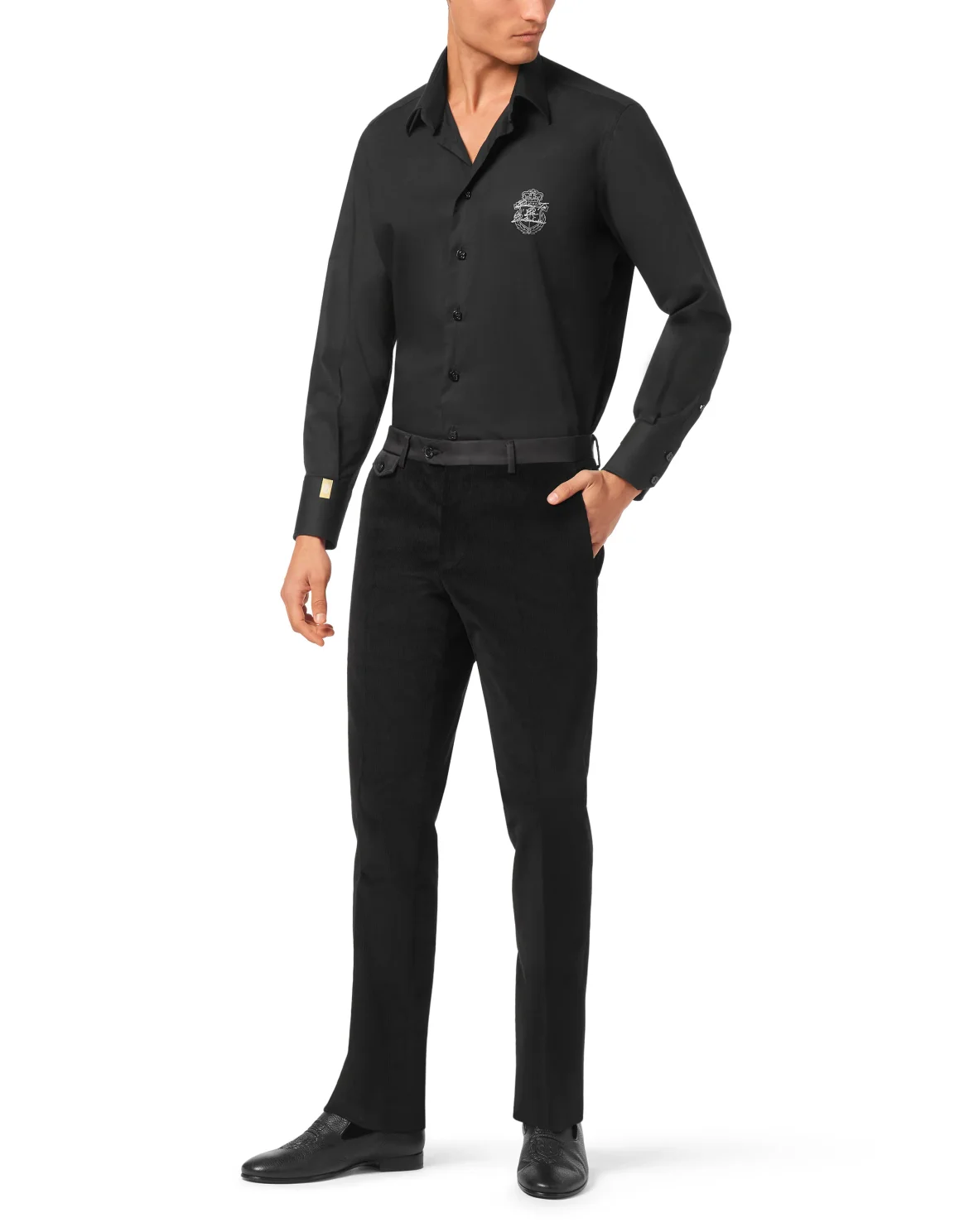 Velvet Long Trousers, цвет: Черный